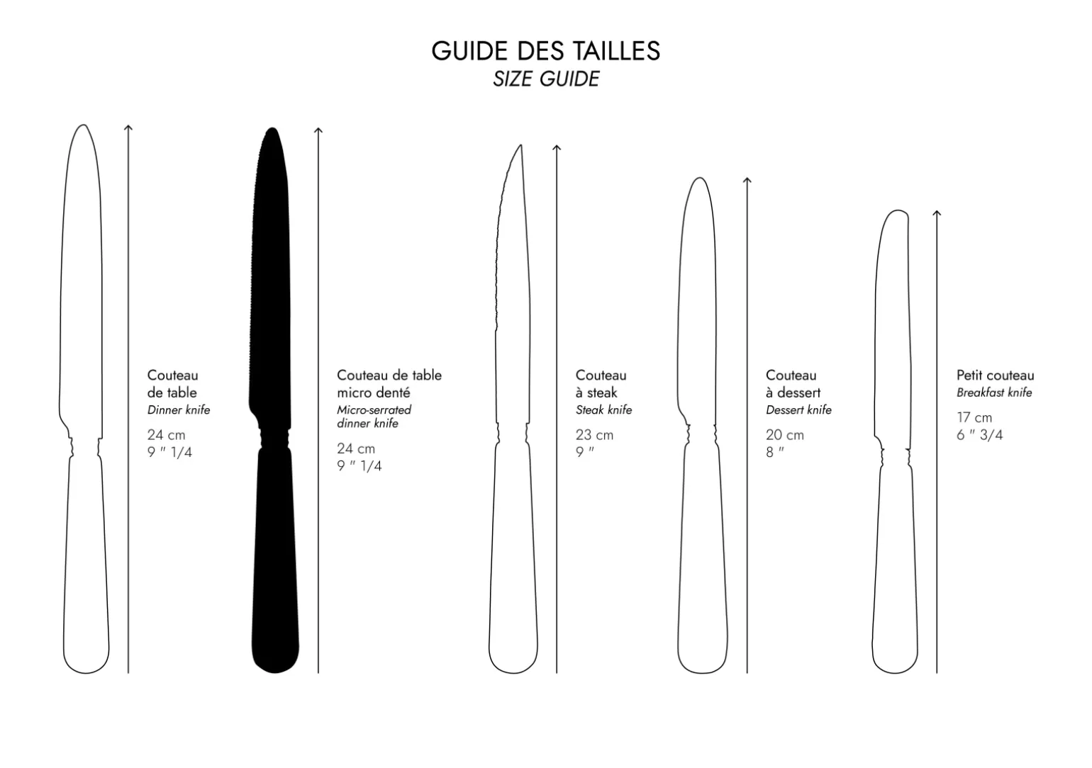 Couteau À La Lame Crantée<Sabre Paris Bambou, Bois stratifié clair