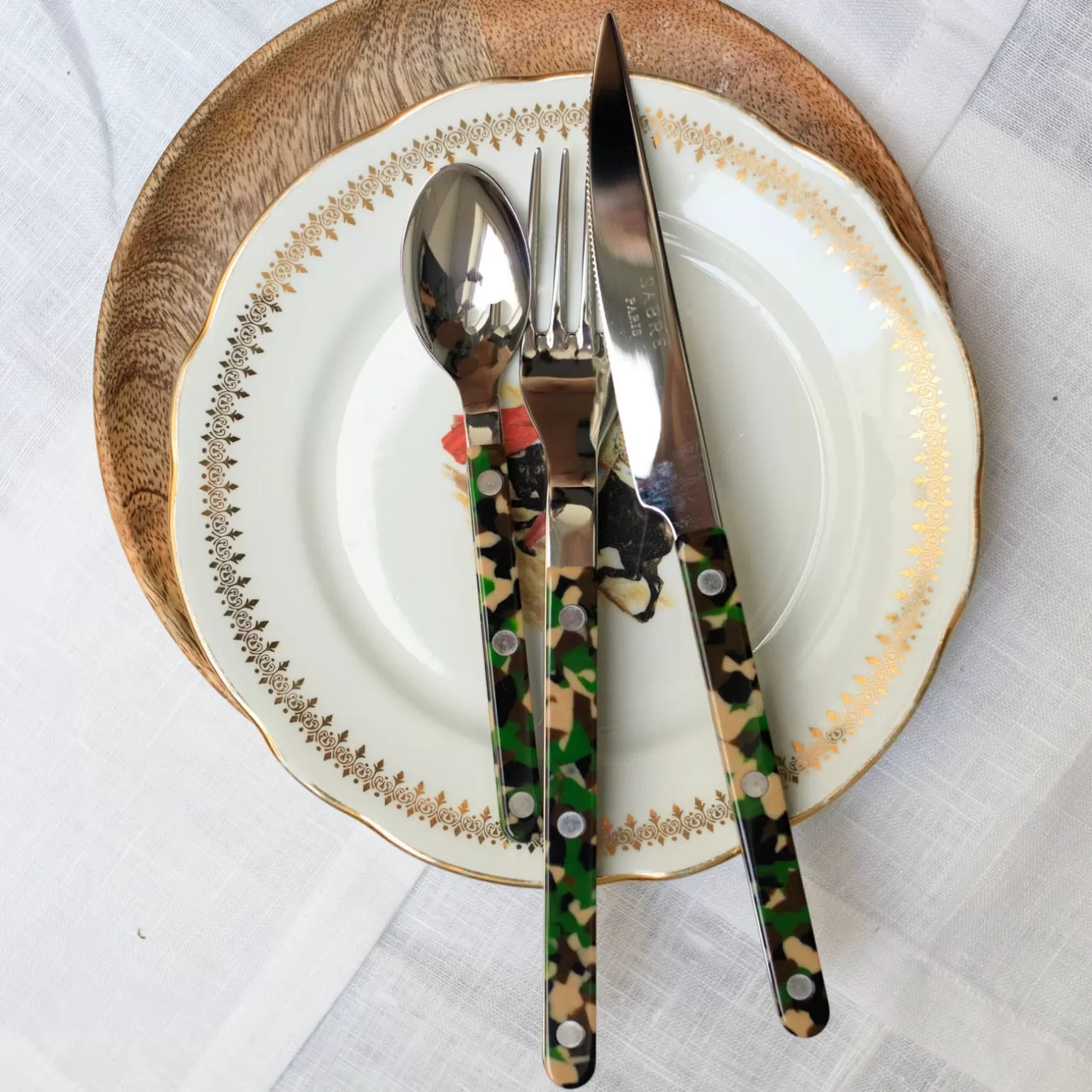 Petite Cuillère<Sabre Paris Bistrot Camouflage, Vert