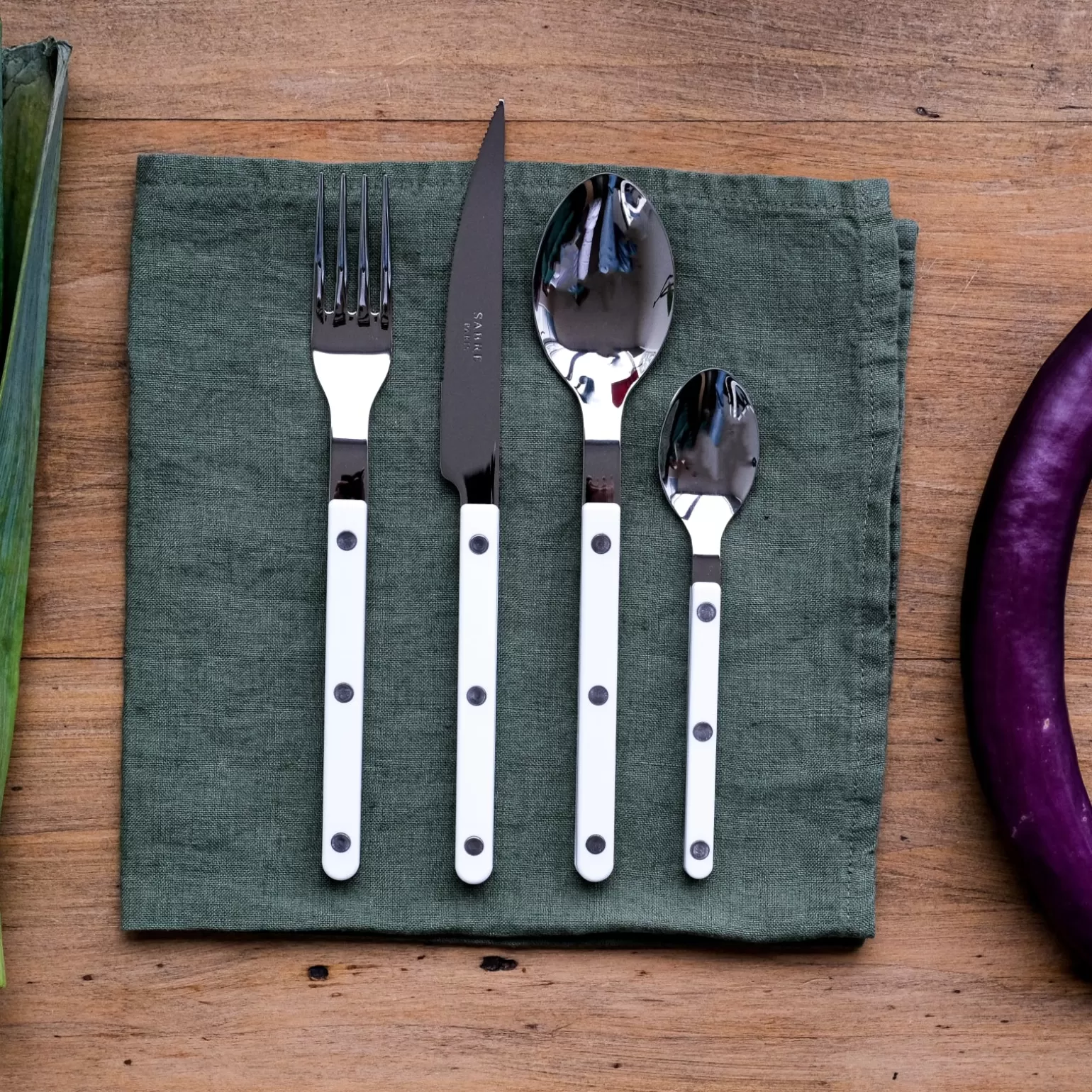 Fourchette De Table<Sabre Paris Bistrot Uni, Blanc