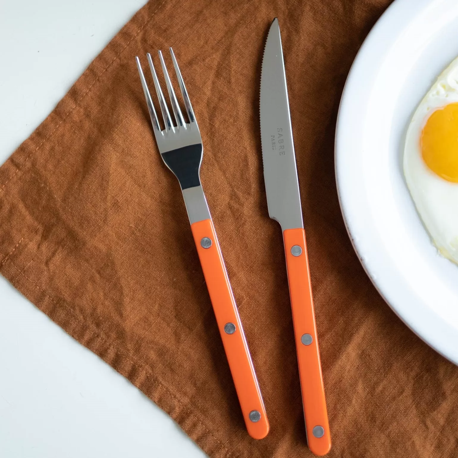 Fourchette De Table<Sabre Paris Bistrot Uni, Orange