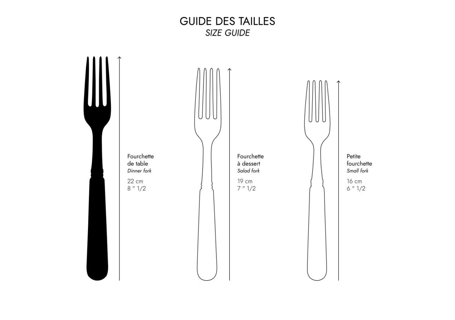 Fourchette De Table<Sabre Paris Bistrot Vintage Dune, Ivoire