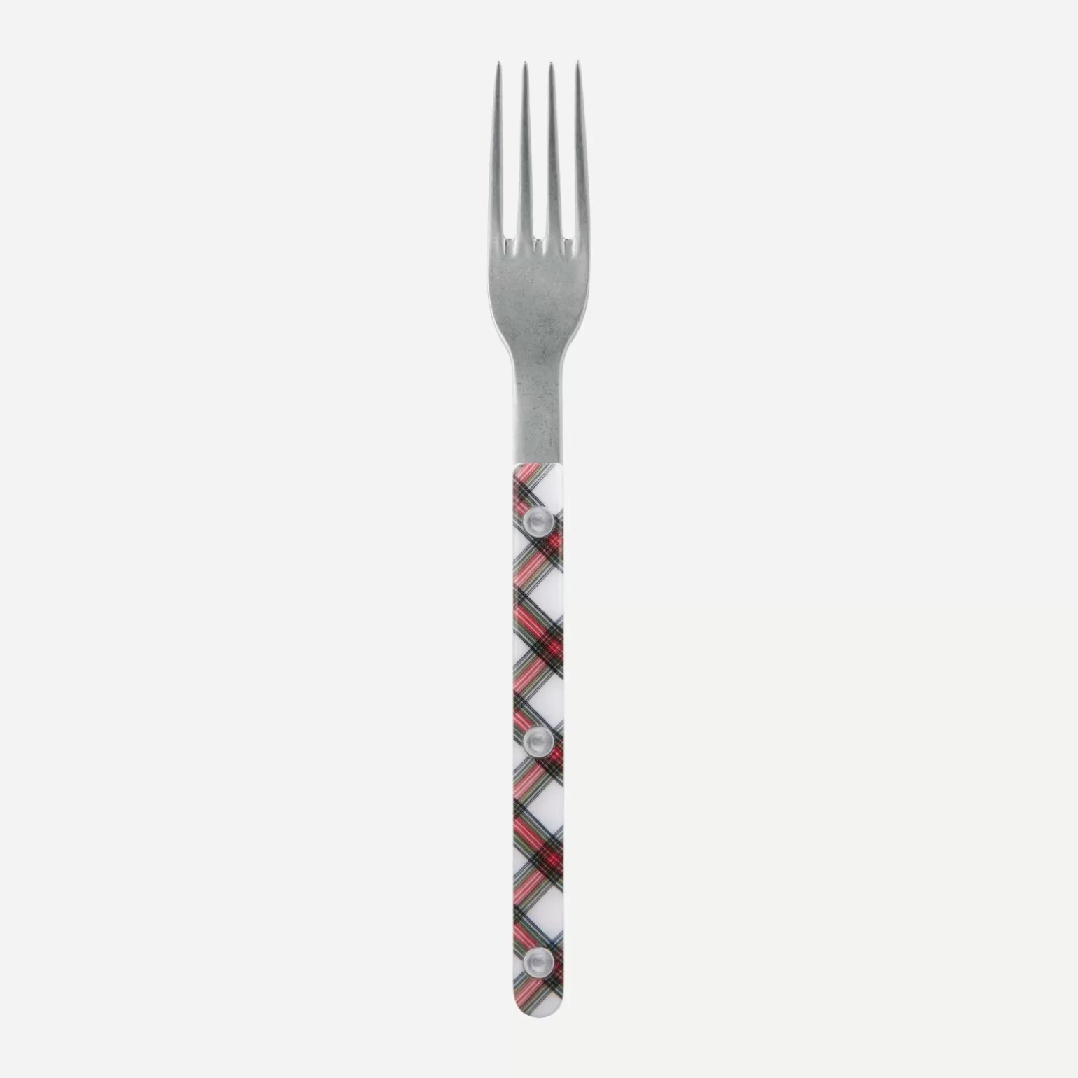 Fourchette À Dessert<Sabre Paris Bistrot Vintage Tartan, Blanc