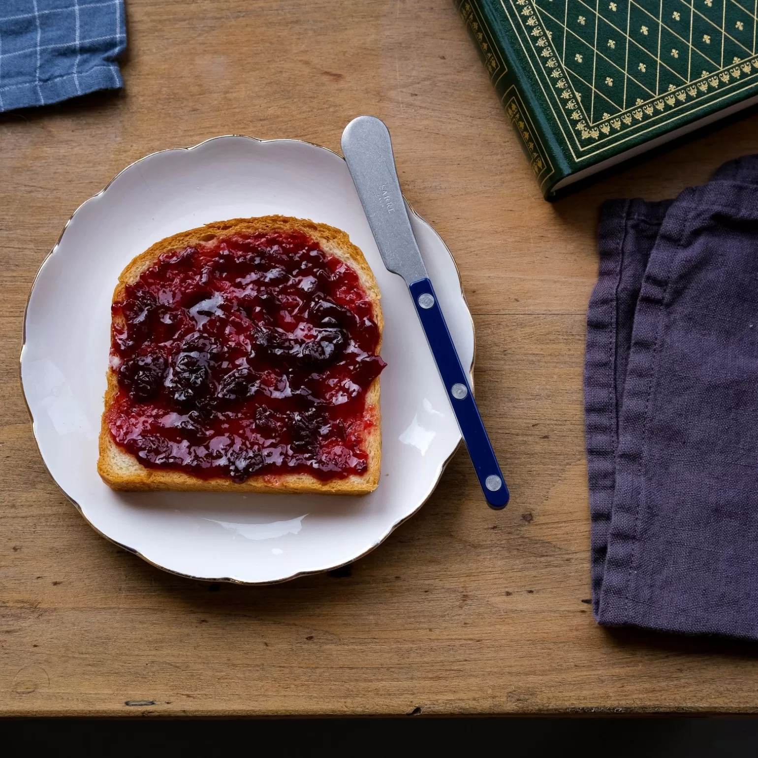 Tartineur<Sabre Paris Bistrot Vintage Uni, Bleu marine