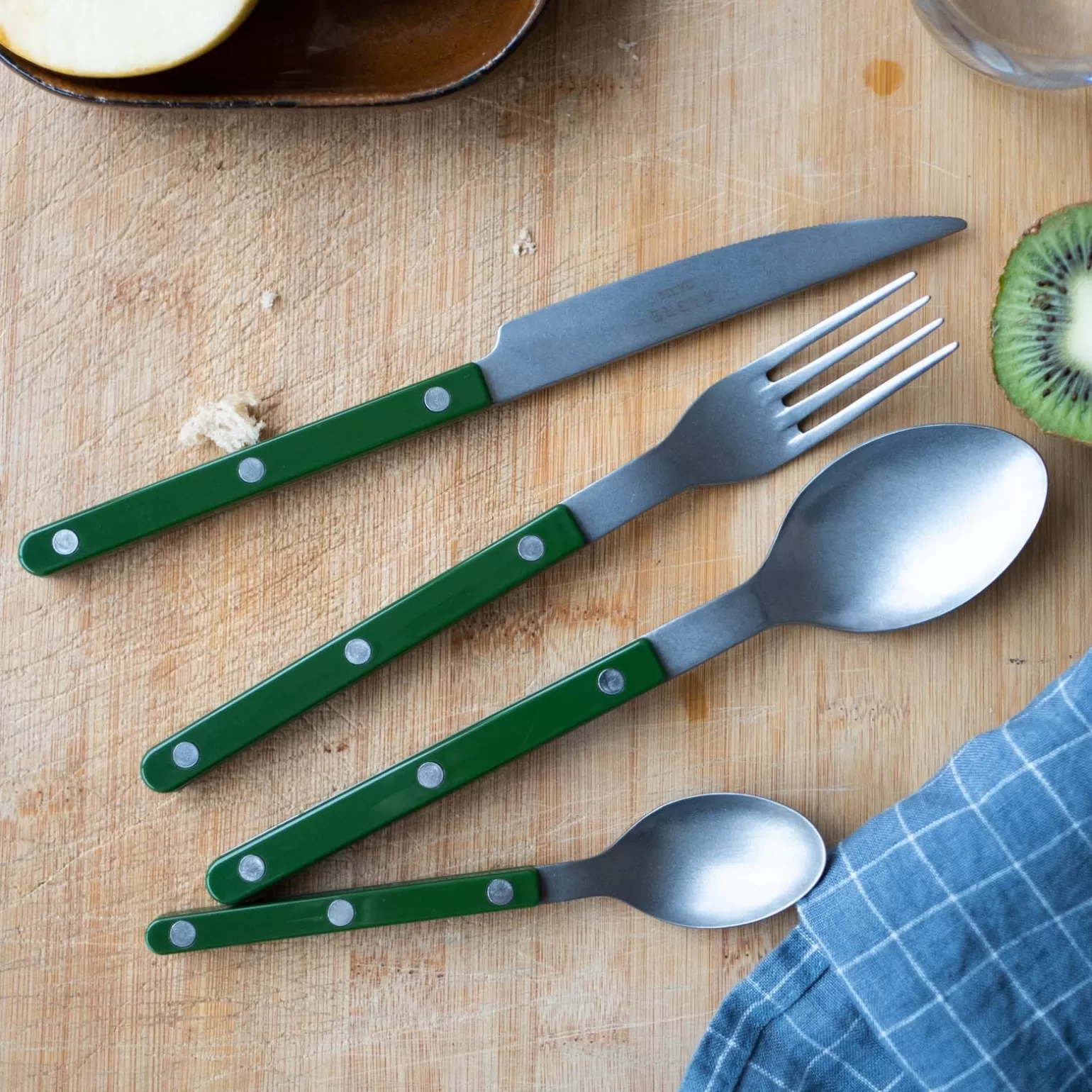 Fourchette De Table<Sabre Paris Bistrot Vintage Uni, Vert