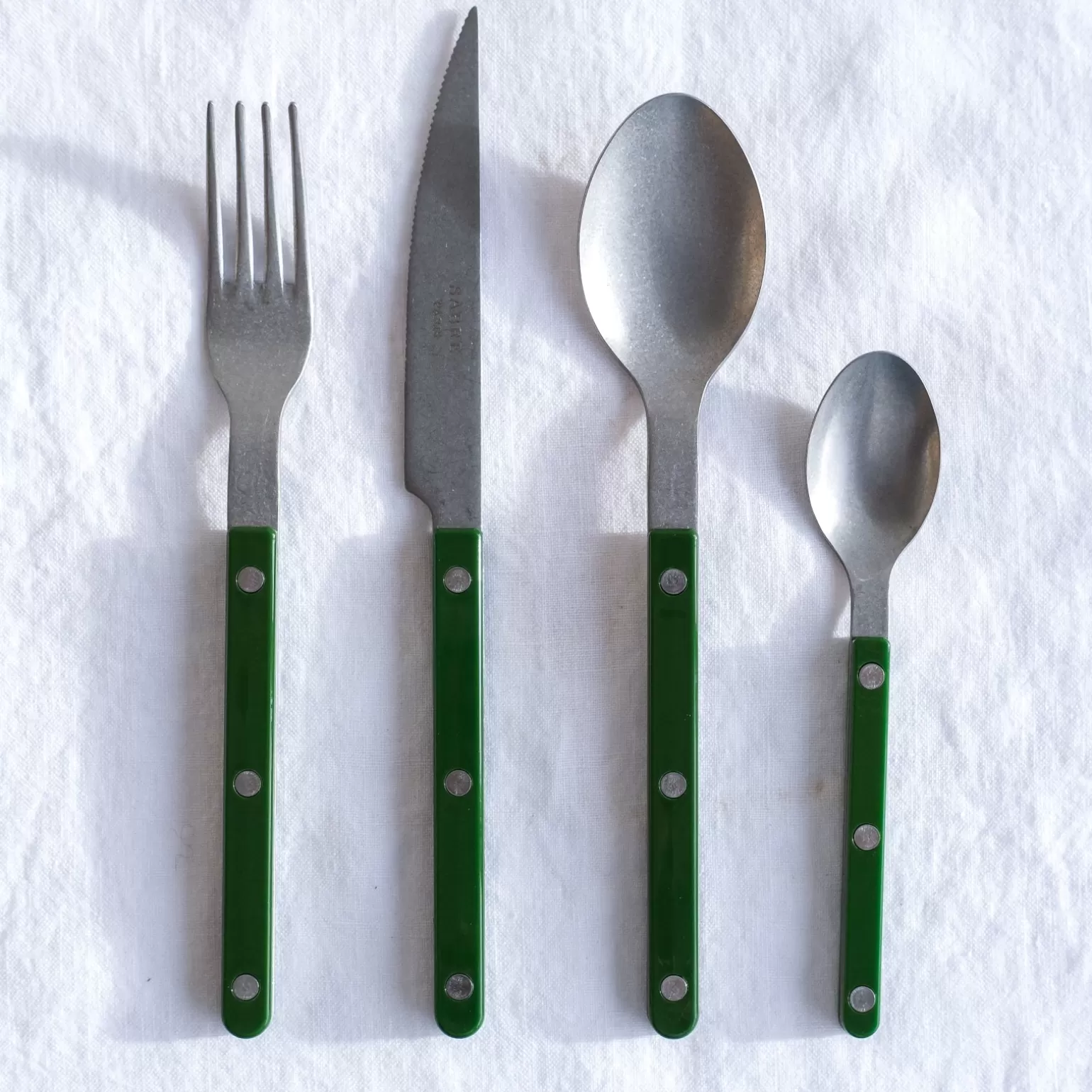 Fourchette De Table<Sabre Paris Bistrot Vintage Uni, Vert