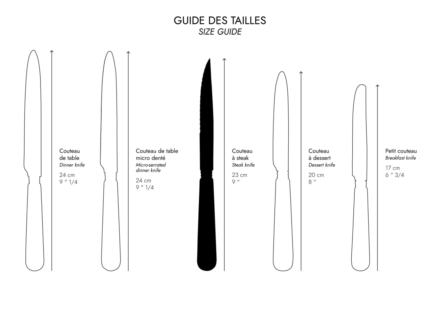 Couteau À Steak<Sabre Paris Icône, Tilleul