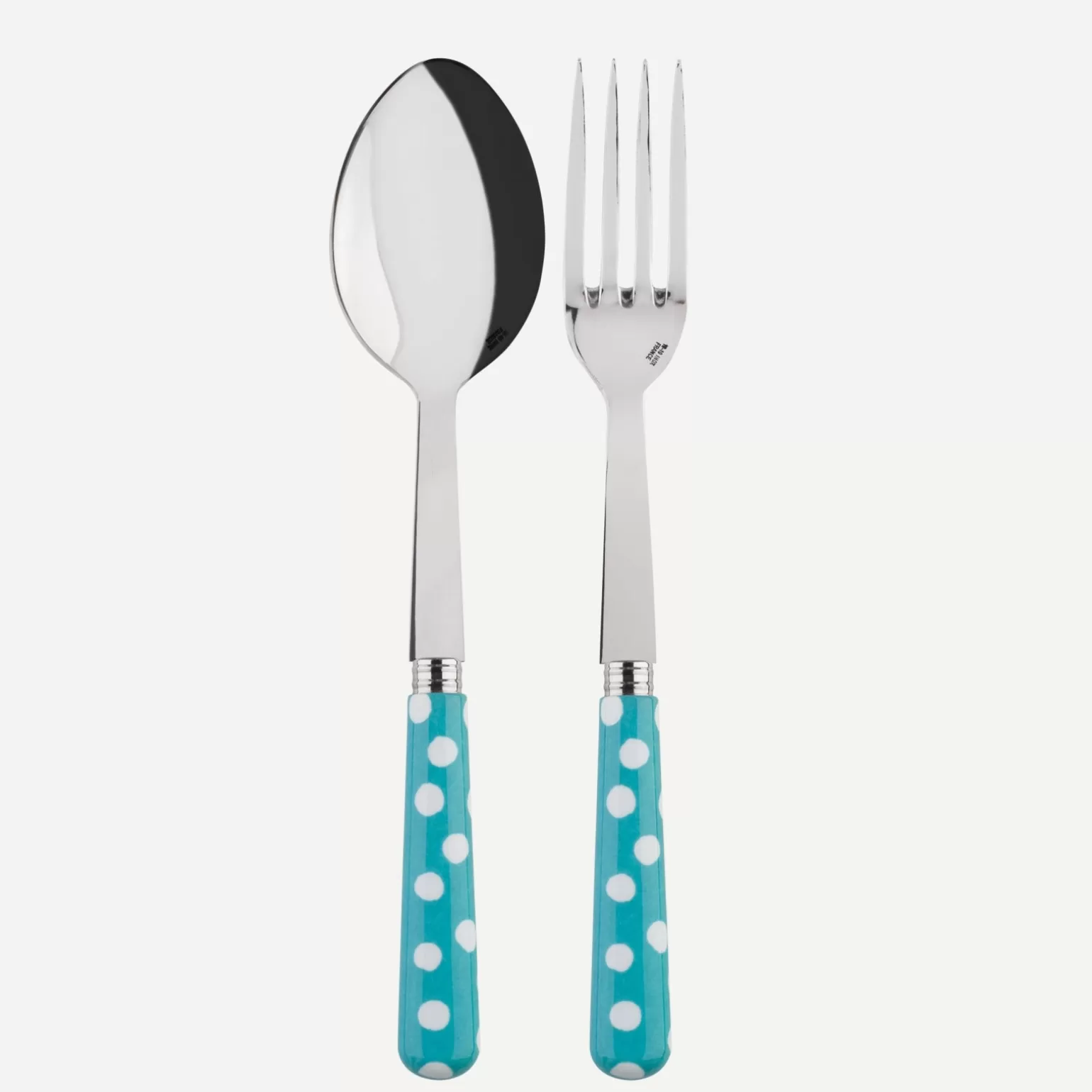 Couverts De Service<Sabre Paris Pois Blancs, Turquoise