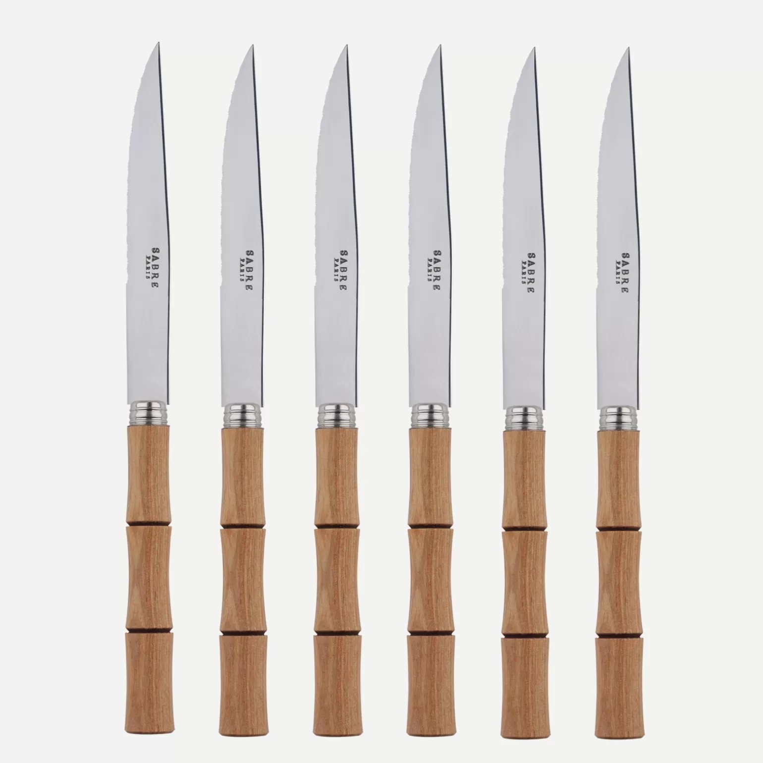 Set De 6 Couteaux À Steak<Sabre Paris Bambou, Bois stratifié clair