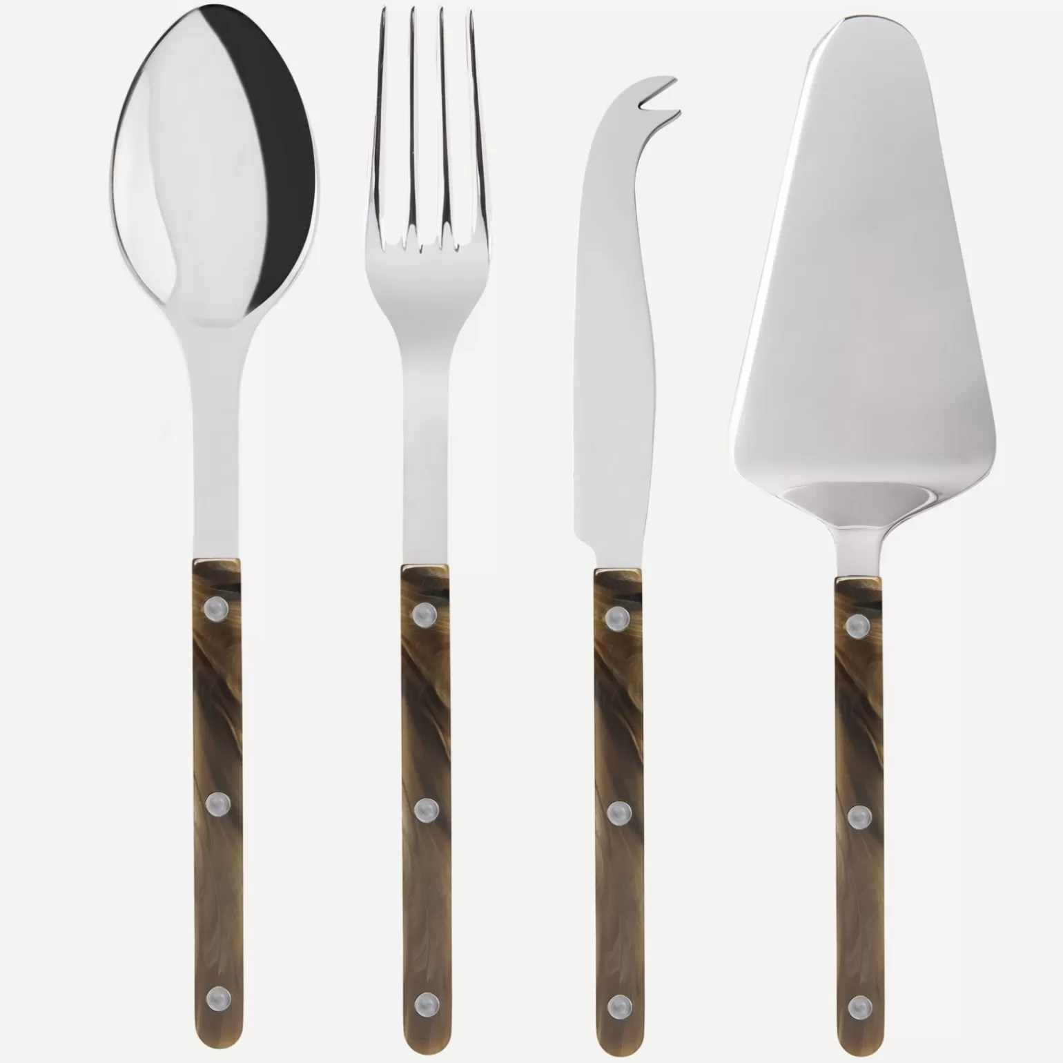 Set Les Essentiels - Ensemble De 4 Couverts De Service<Sabre Paris Bistrot Buffle, Effet Buffle