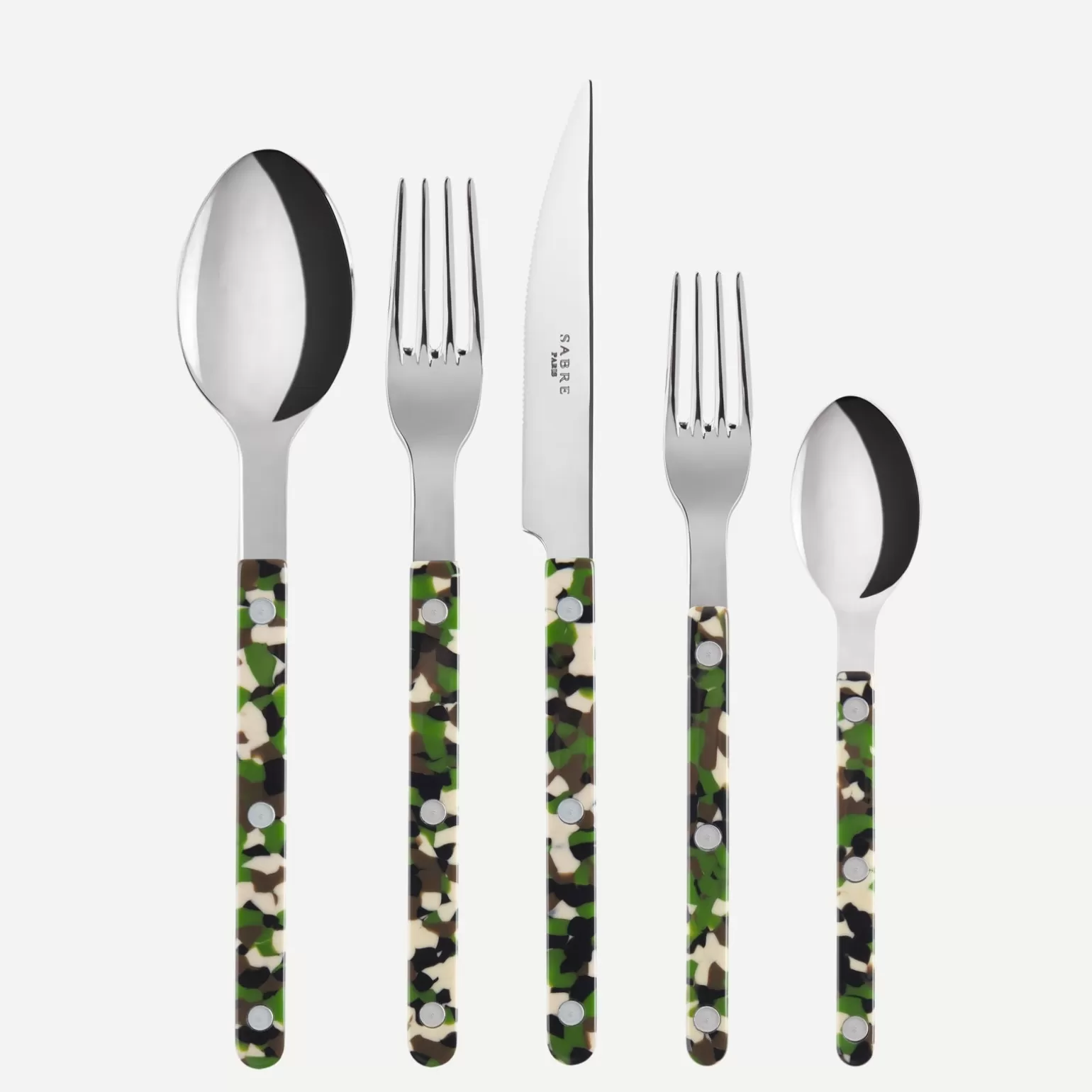 Set De 5 Pièces<Sabre Paris Bistrot Camouflage, Vert