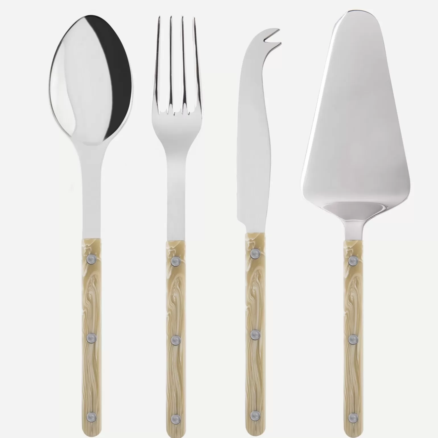 Set Les Essentiels - Ensemble De 4 Couverts De Service<Sabre Paris Bistrot Corne, Effet Corne