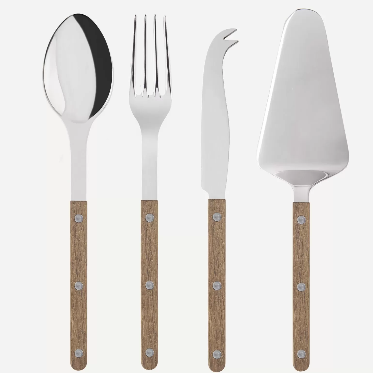 Set Les Essentiels - Ensemble De 4 Couverts De Service<Sabre Paris Bistrot , Teck