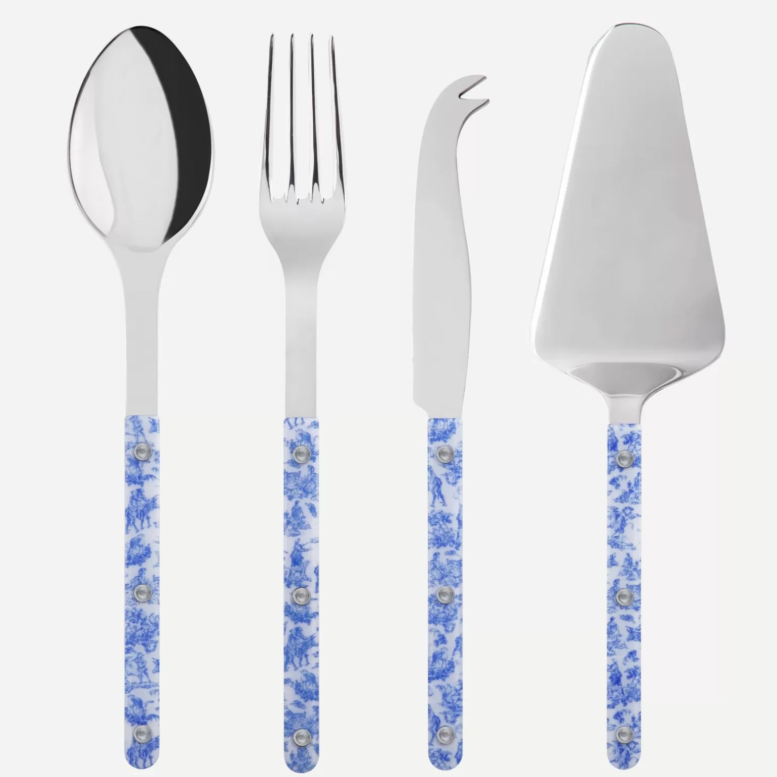 Set Les Essentiels - Ensemble De 4 Couverts De Service<Sabre Paris Bistrot Toile, Bleu