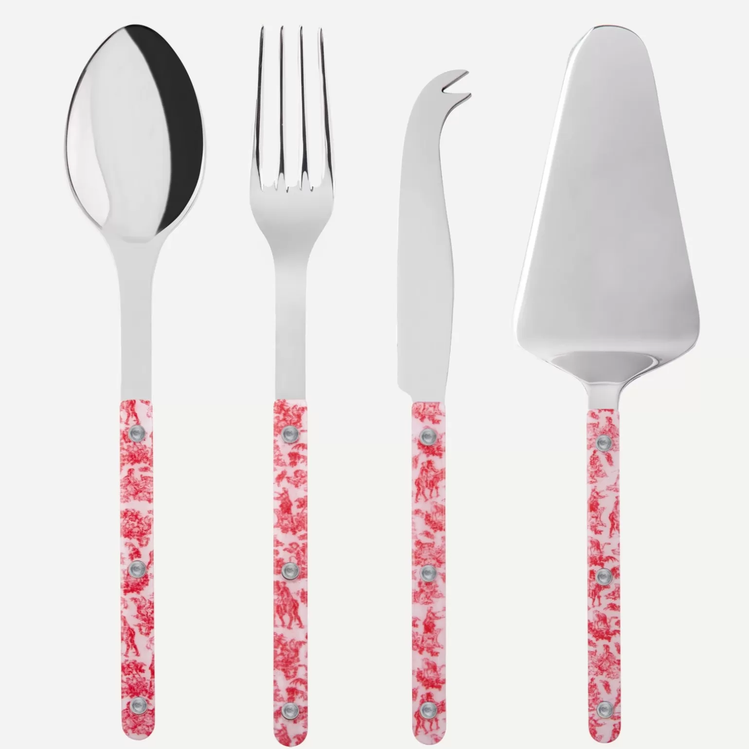 Set Les Essentiels - Ensemble De 4 Couverts De Service<Sabre Paris Bistrot Toile, Rouge