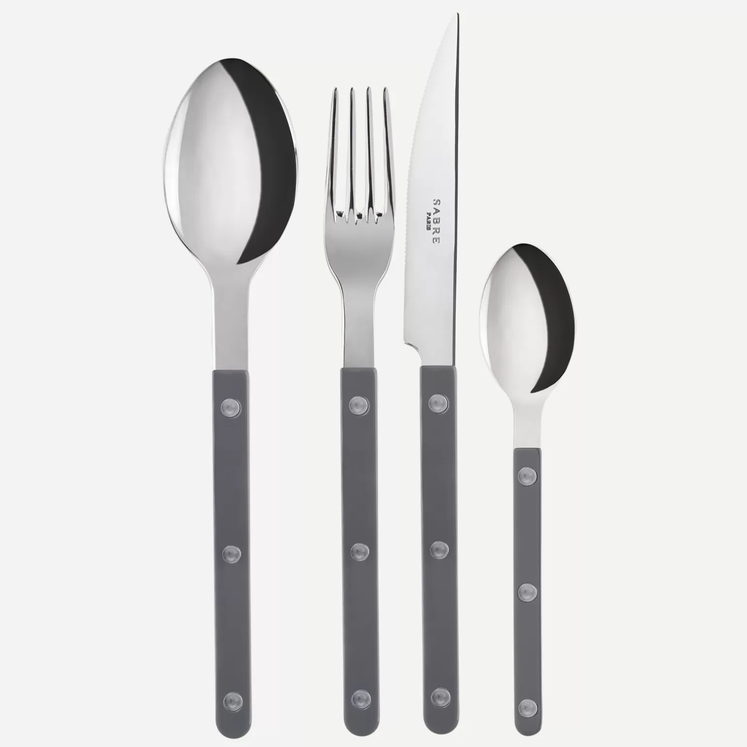 Set De 4 Pièces<Sabre Paris Bistrot Uni, Anthracite