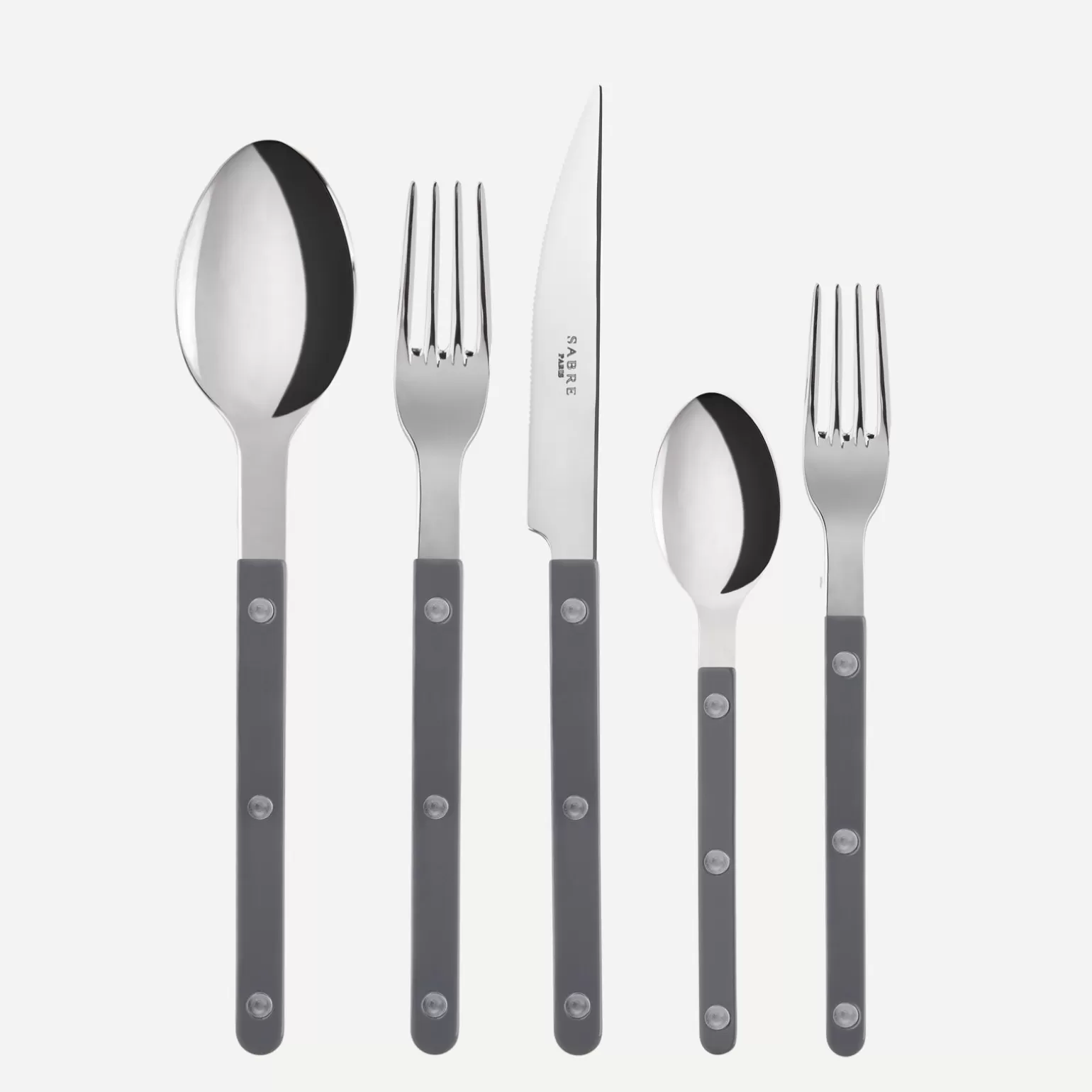 Set De 5 Pièces<Sabre Paris Bistrot Uni, Anthracite