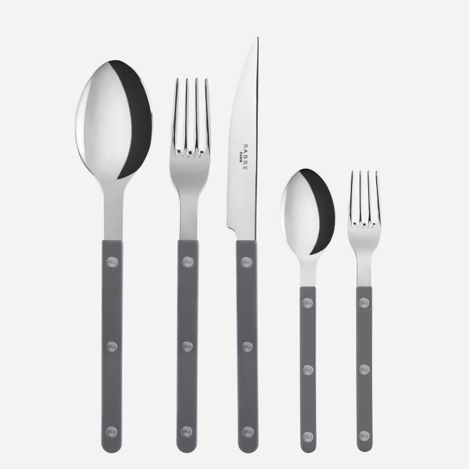 Set De 5 Pièces<Sabre Paris Bistrot Uni, Anthracite