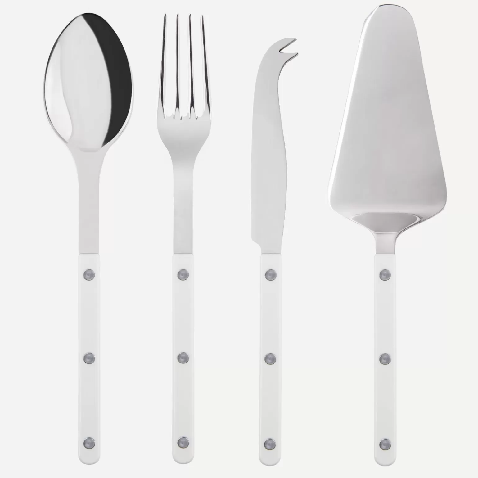 Set Les Essentiels - Ensemble De 4 Couverts De Service<Sabre Paris Bistrot Uni, Blanc