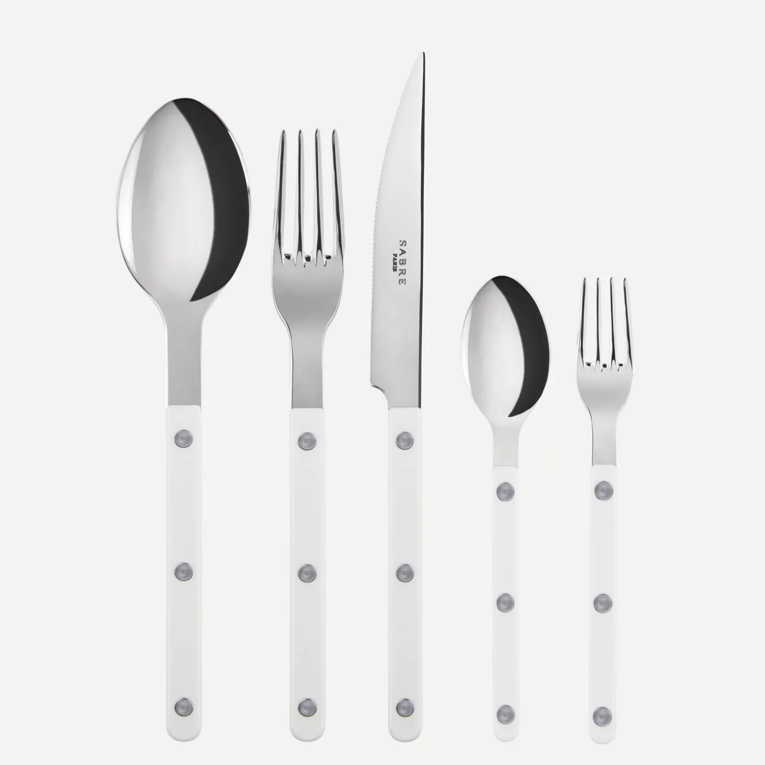 Set De 5 Pièces<Sabre Paris Bistrot Uni, Blanc