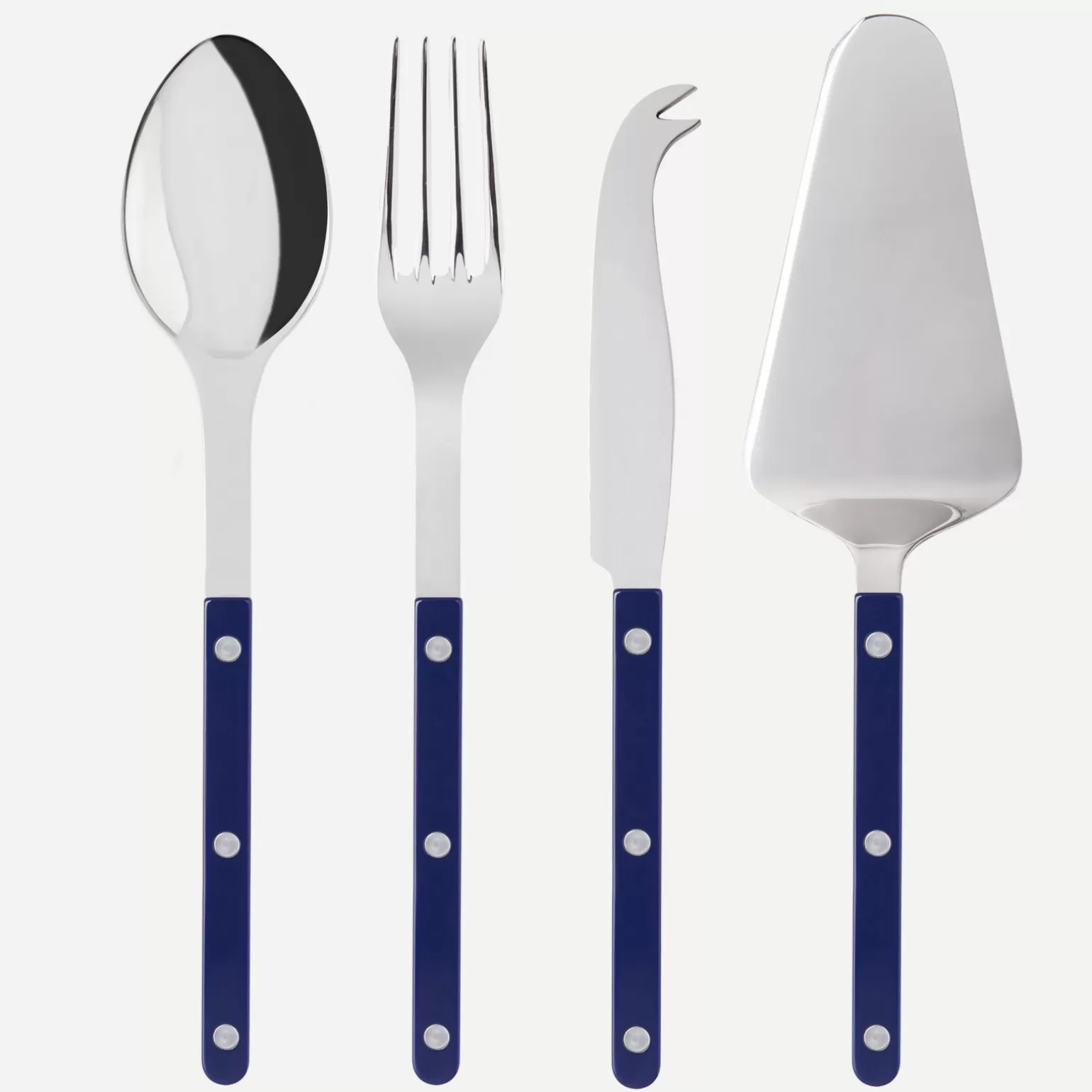 Set Les Essentiels - Ensemble De 4 Couverts De Service<Sabre Paris Bistrot Uni, Bleu marine