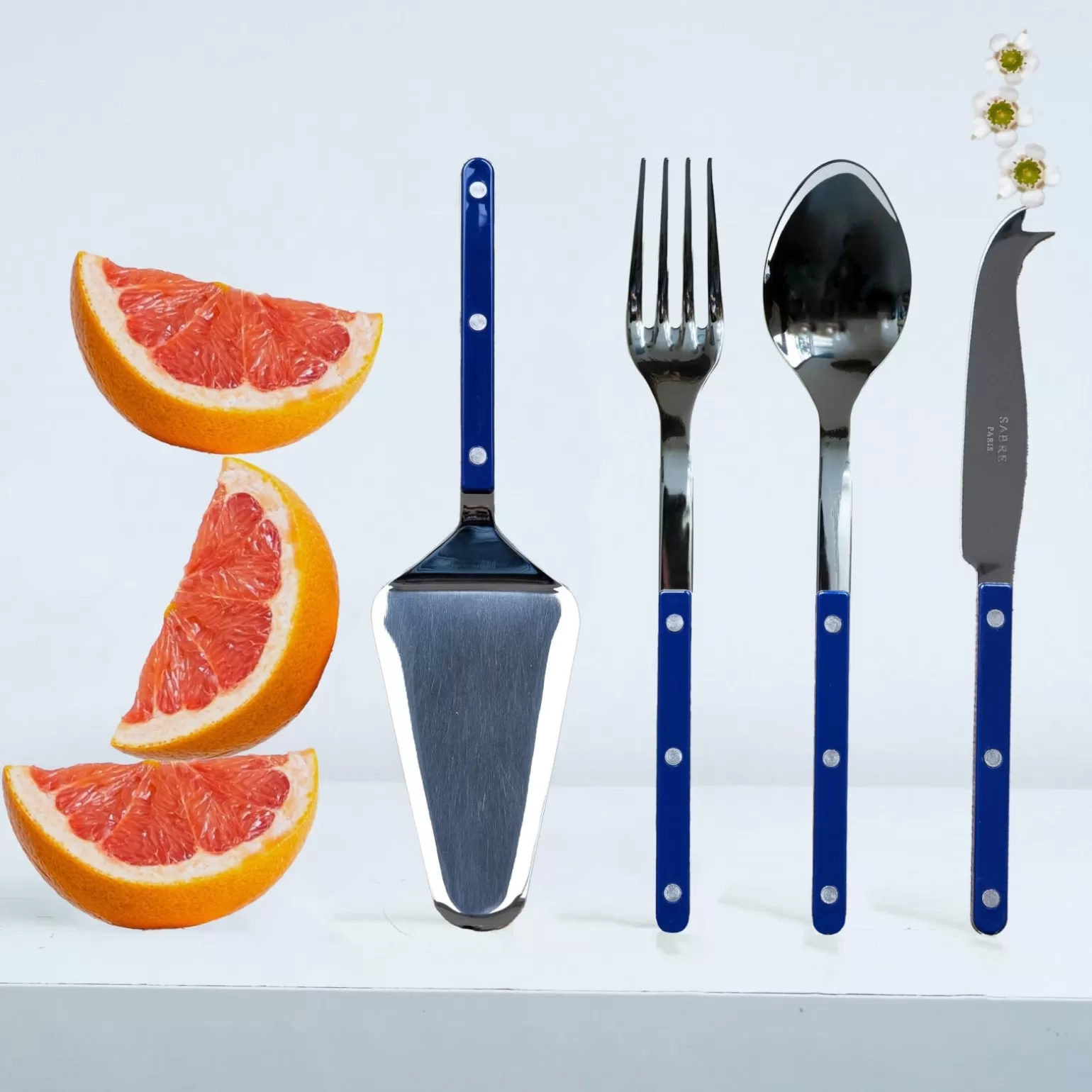 Set Les Essentiels - Ensemble De 4 Couverts De Service<Sabre Paris Bistrot Uni, Bleu marine