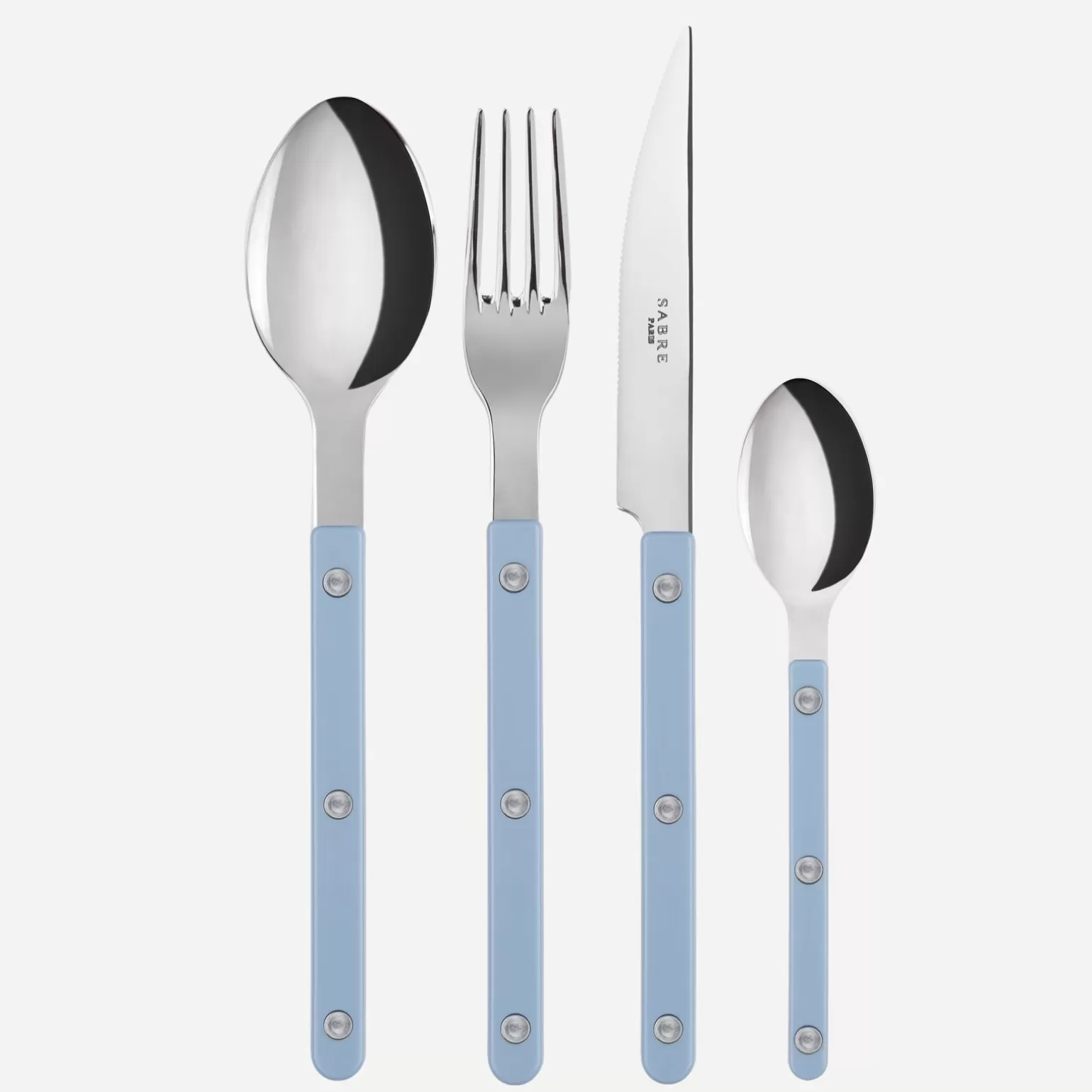 Set De 4 Pièces<Sabre Paris Bistrot Uni, Bleu pastel