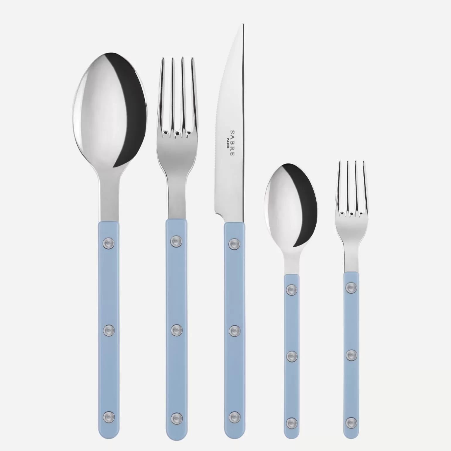 Set De 5 Pièces<Sabre Paris Bistrot Uni, Bleu pastel