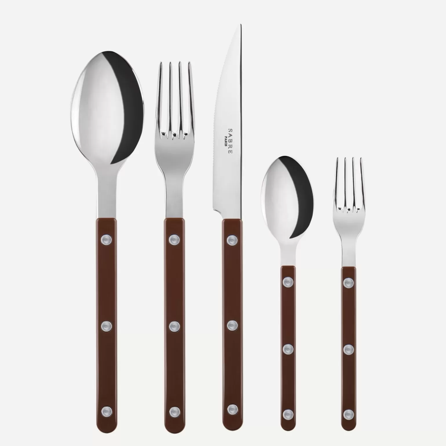 Set De 5 Pièces<Sabre Paris Bistrot Uni, Chocolat