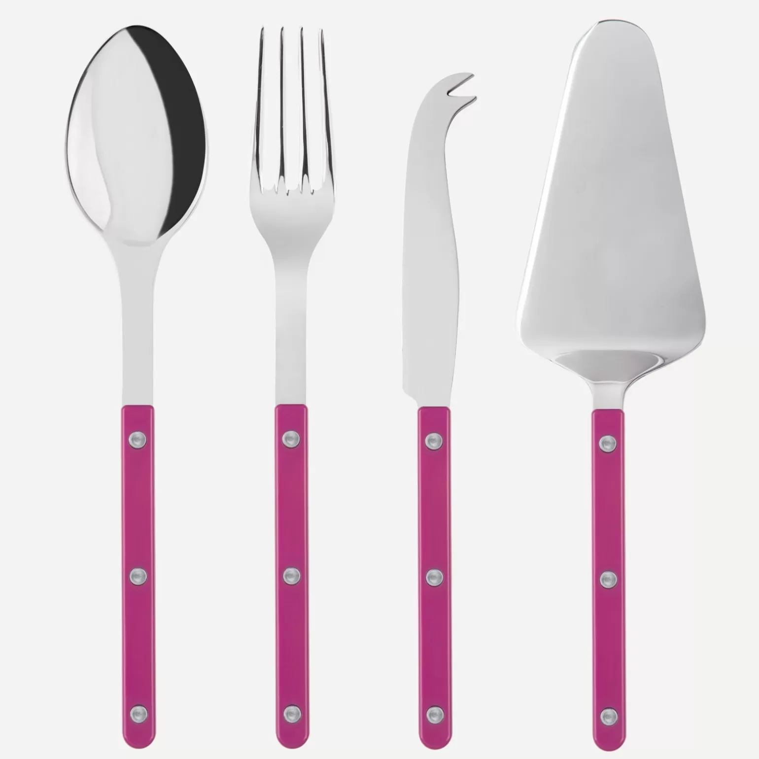 Set Les Essentiels - Ensemble De 4 Couverts De Service<Sabre Paris Bistrot Uni, Framboise