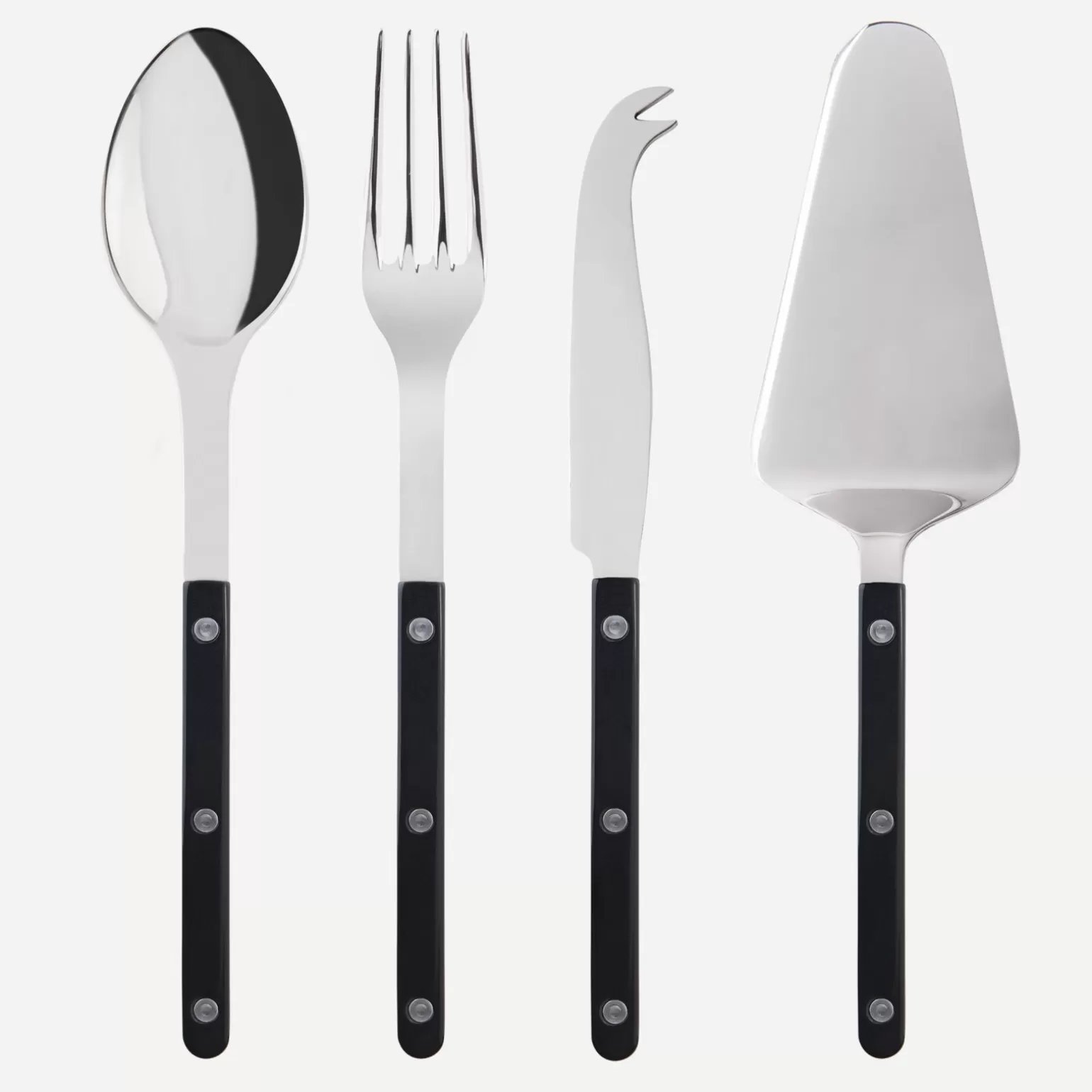 Set Les Essentiels - Ensemble De 4 Couverts De Service<Sabre Paris Bistrot Uni, Noir