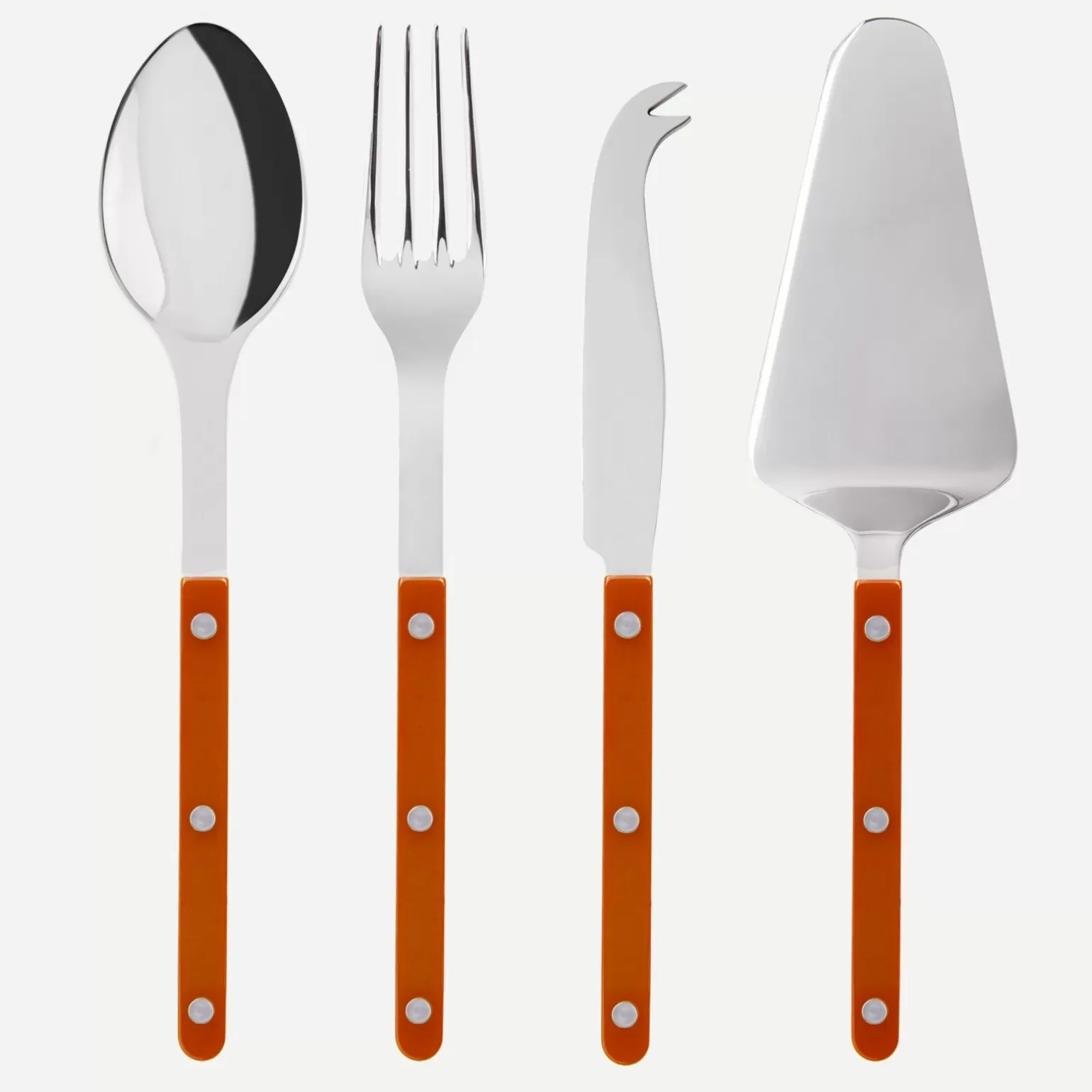 Set Les Essentiels - Ensemble De 4 Couverts De Service<Sabre Paris Bistrot Uni, Orange