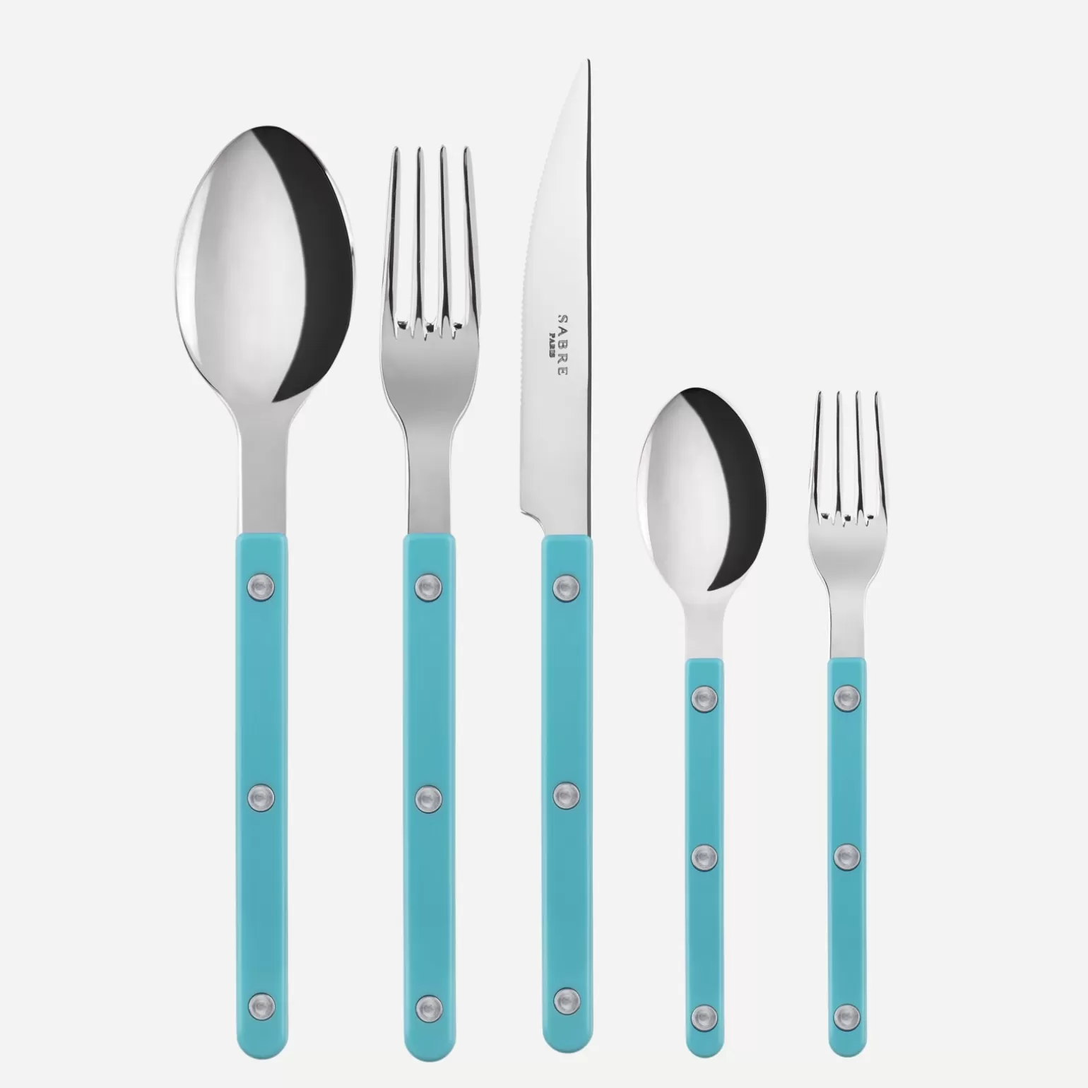 Set De 5 Pièces<Sabre Paris Bistrot Uni, Turquoise