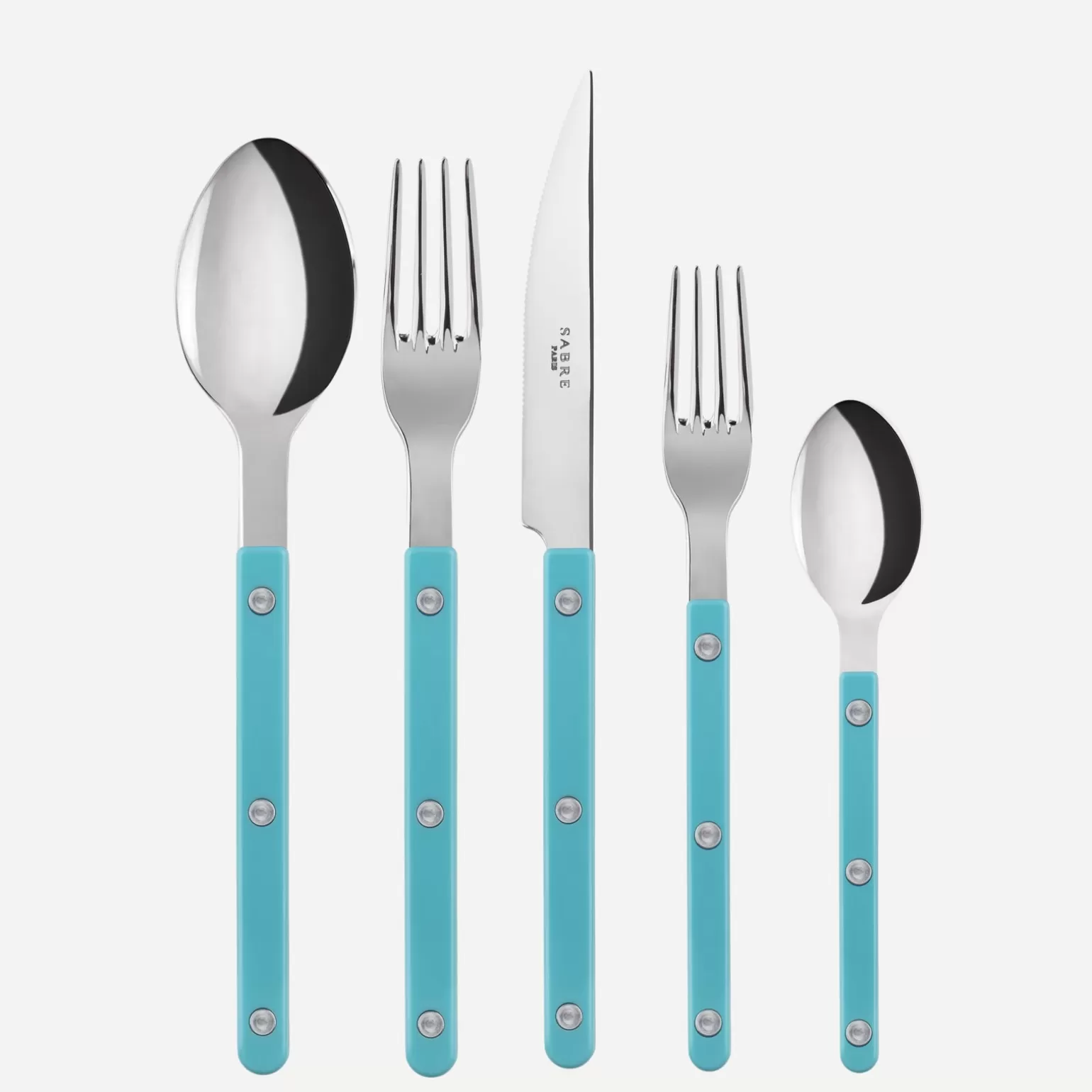 Set De 5 Pièces<Sabre Paris Bistrot Uni, Turquoise