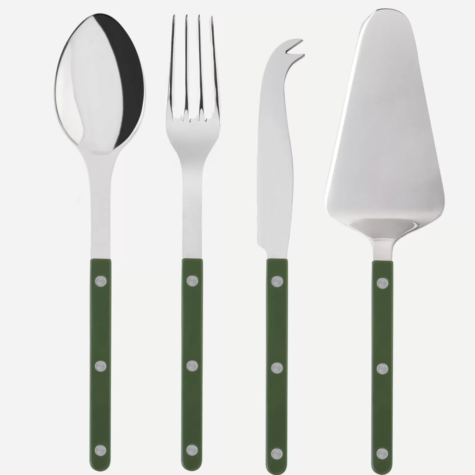 Set Les Essentiels - Ensemble De 4 Couverts De Service<Sabre Paris Bistrot Uni, Vert