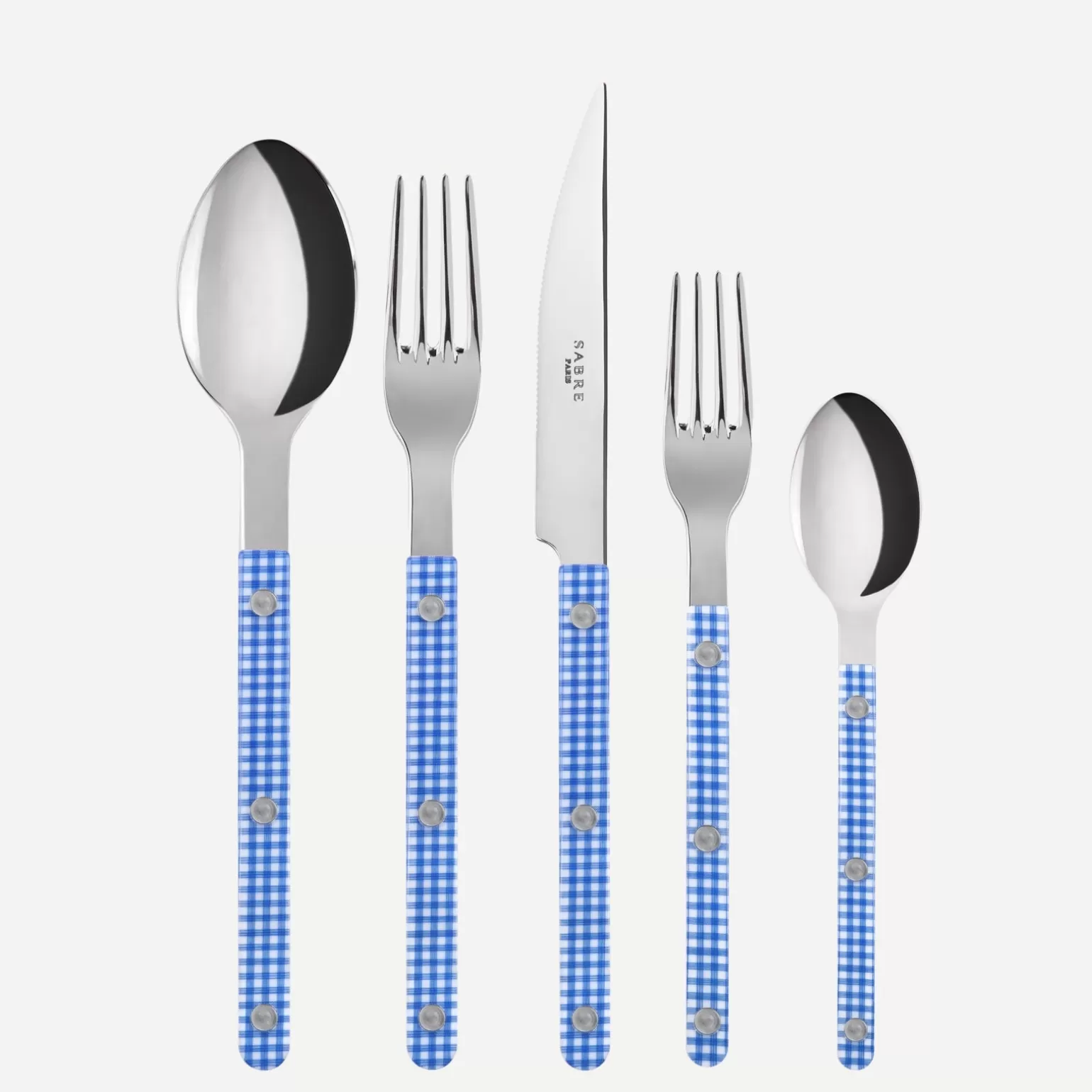 Set De 5 Pièces<Sabre Paris Bistrot Vichy, Bleu