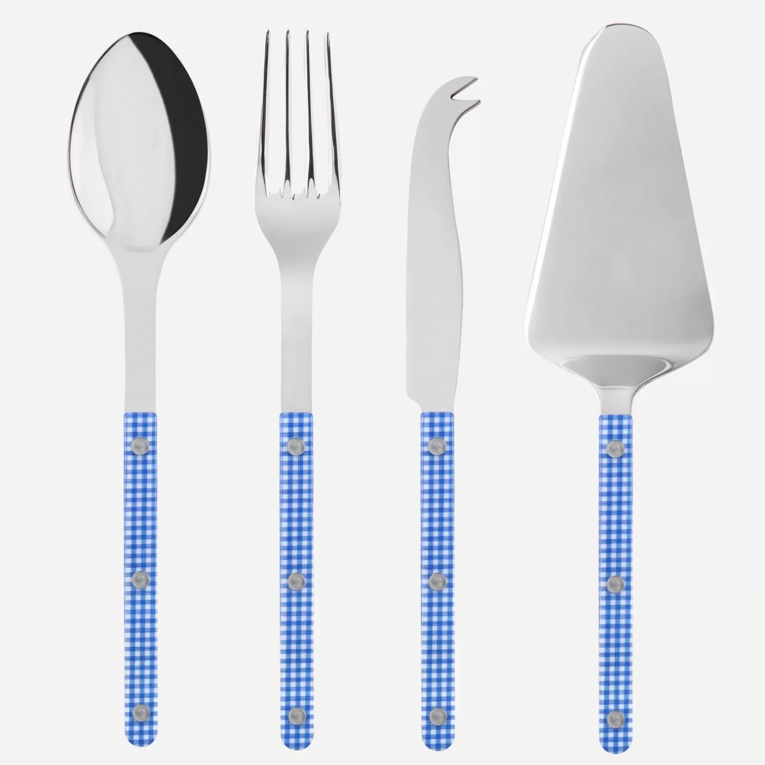 Set Les Essentiels - Ensemble De 4 Couverts De Service<Sabre Paris Bistrot Vichy, Bleu