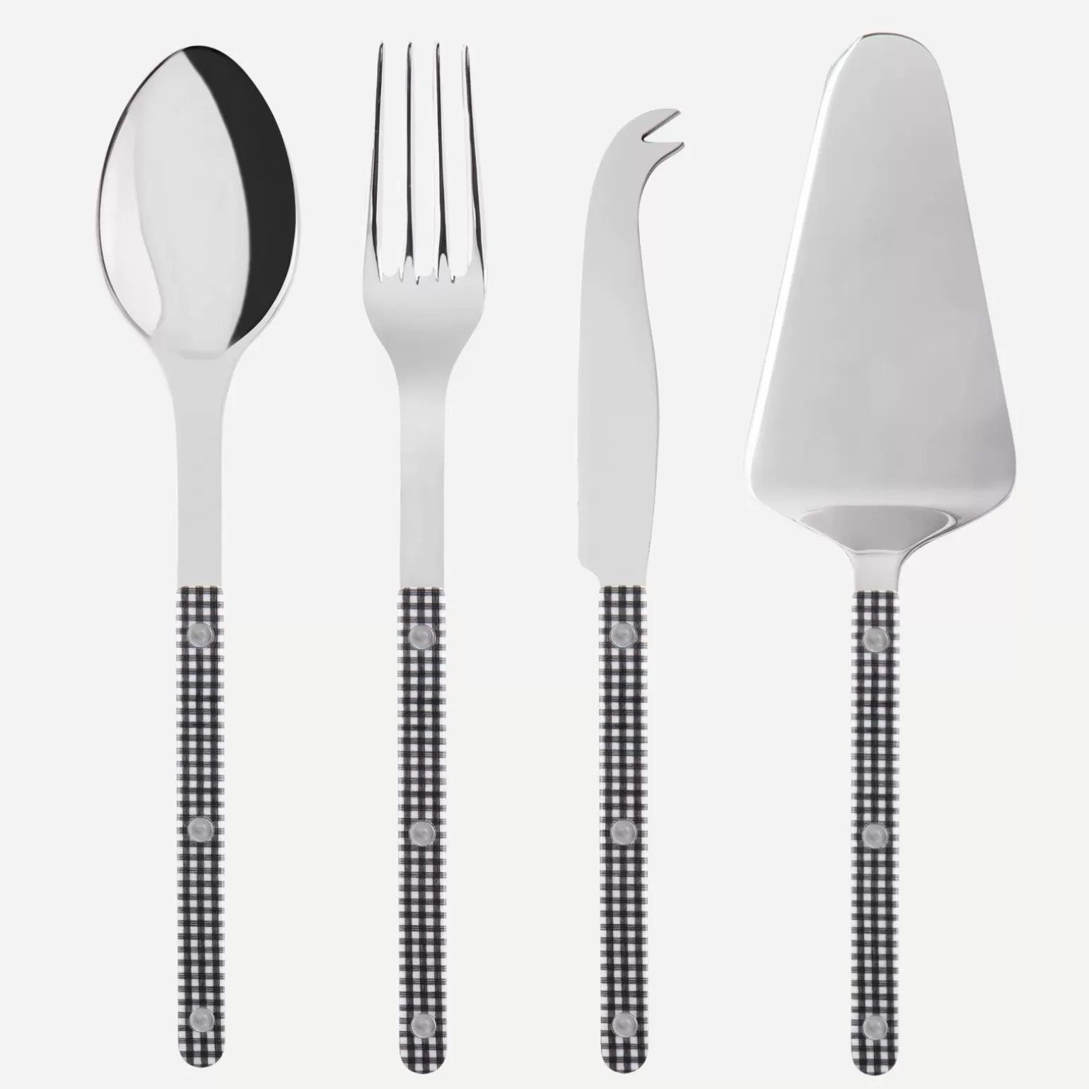 Set Les Essentiels - Ensemble De 4 Couverts De Service<Sabre Paris Bistrot Vichy, Noir