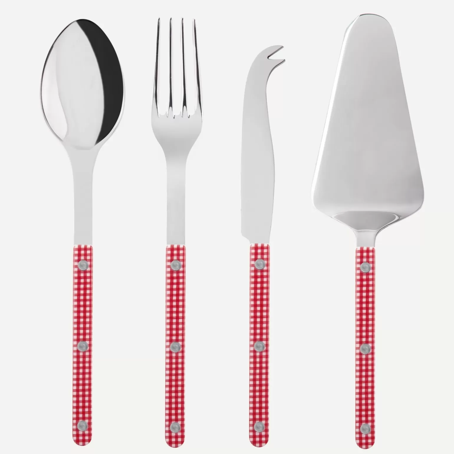 Set Les Essentiels - Ensemble De 4 Couverts De Service<Sabre Paris Bistrot Vichy, Rouge