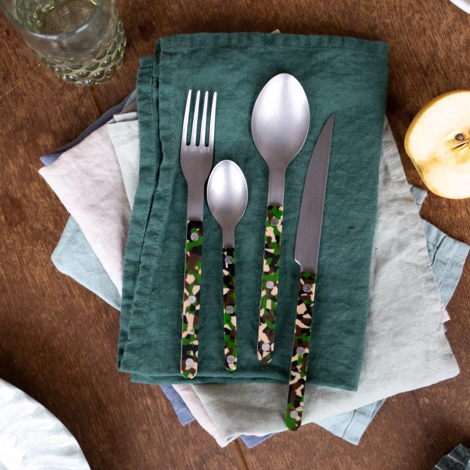 Ménagère De 48 Pièces<Sabre Paris Bistrot Vintage Camouflage, Vert
