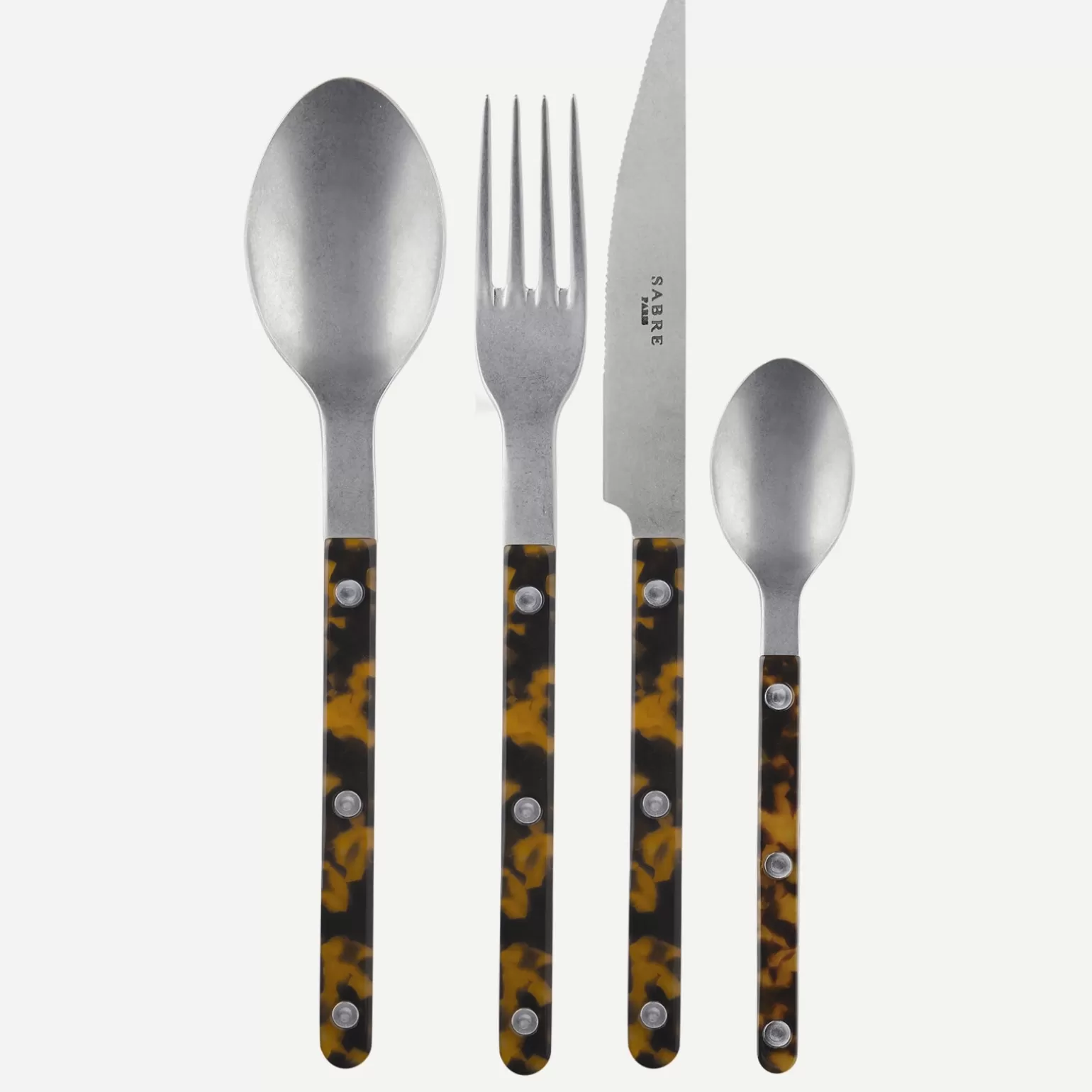 Ménagère De 24 Pièces<Sabre Paris Bistrot Vintage Tortue, Effet Écaille