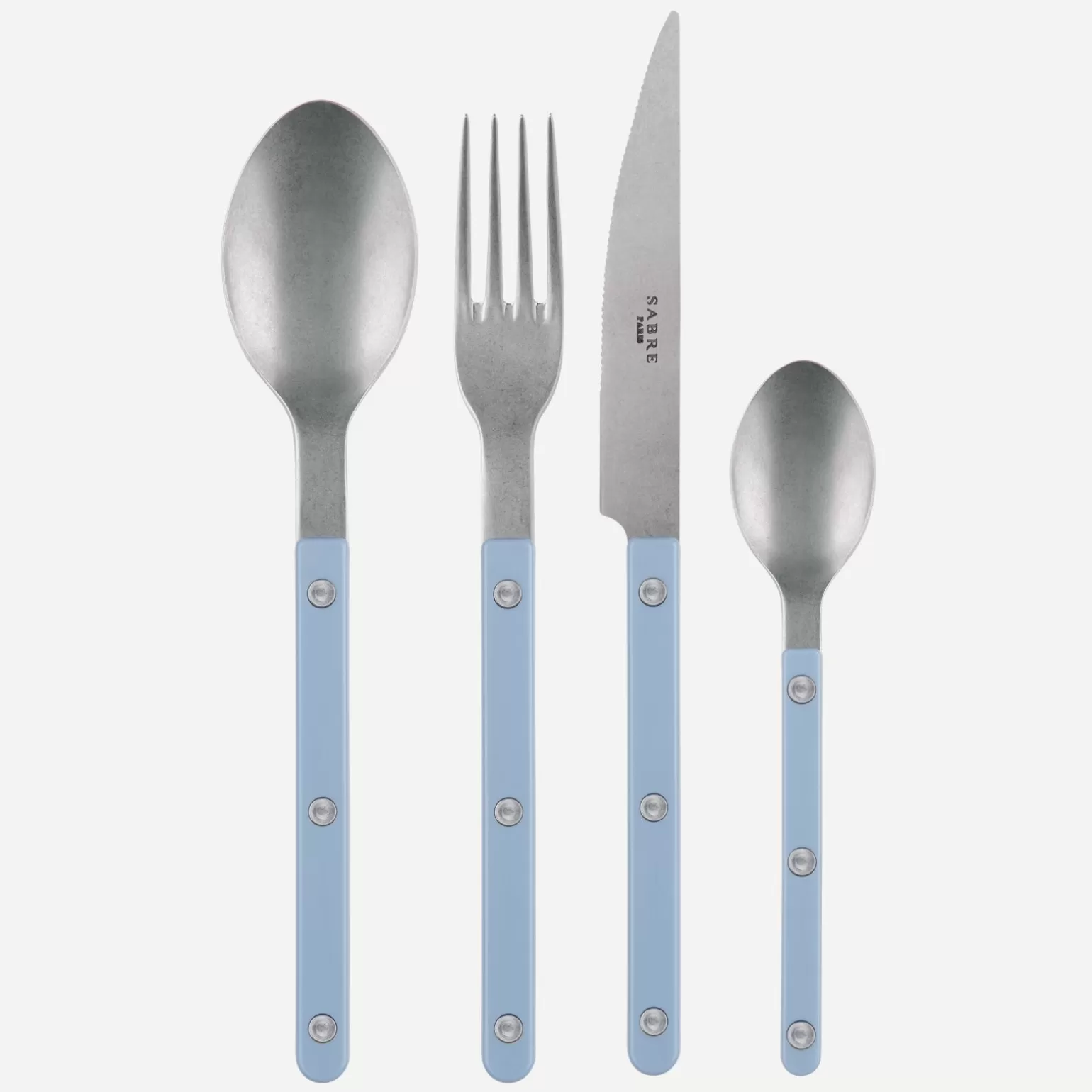 Set De 4 Pièces<Sabre Paris Bistrot Vintage Uni, Bleu pastel