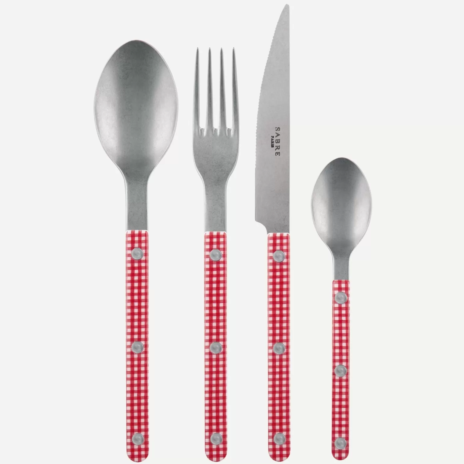 Set De 4 Pièces<Sabre Paris Bistrot Vintage Vichy, Rouge