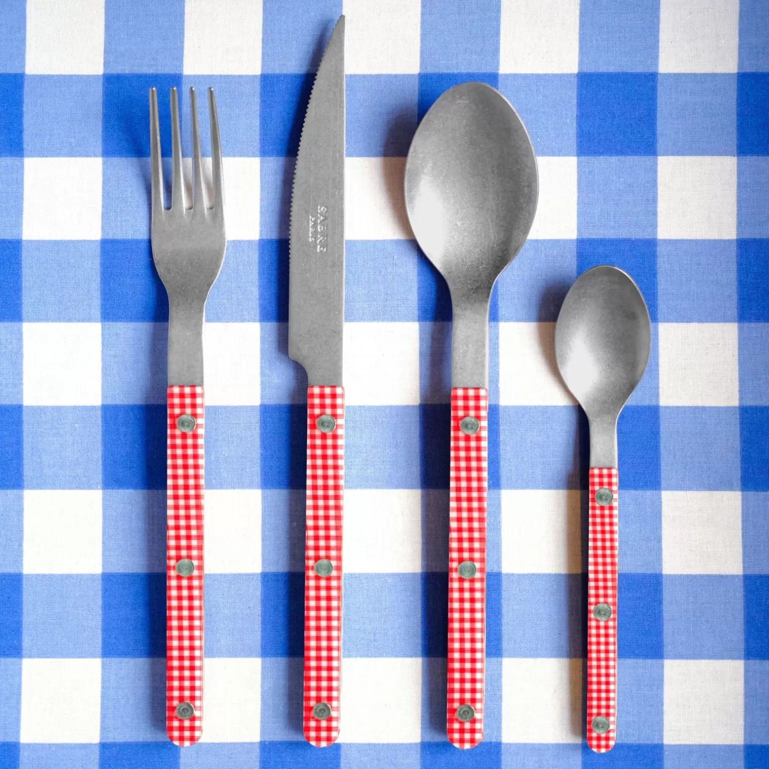 Set De 4 Pièces<Sabre Paris Bistrot Vintage Vichy, Rouge