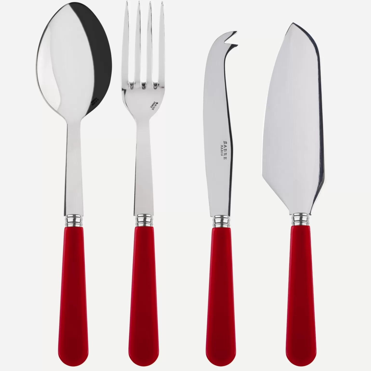 Set Les Essentiels - Ensemble De 4 Couverts De Service<Sabre Paris Duo, Rouge