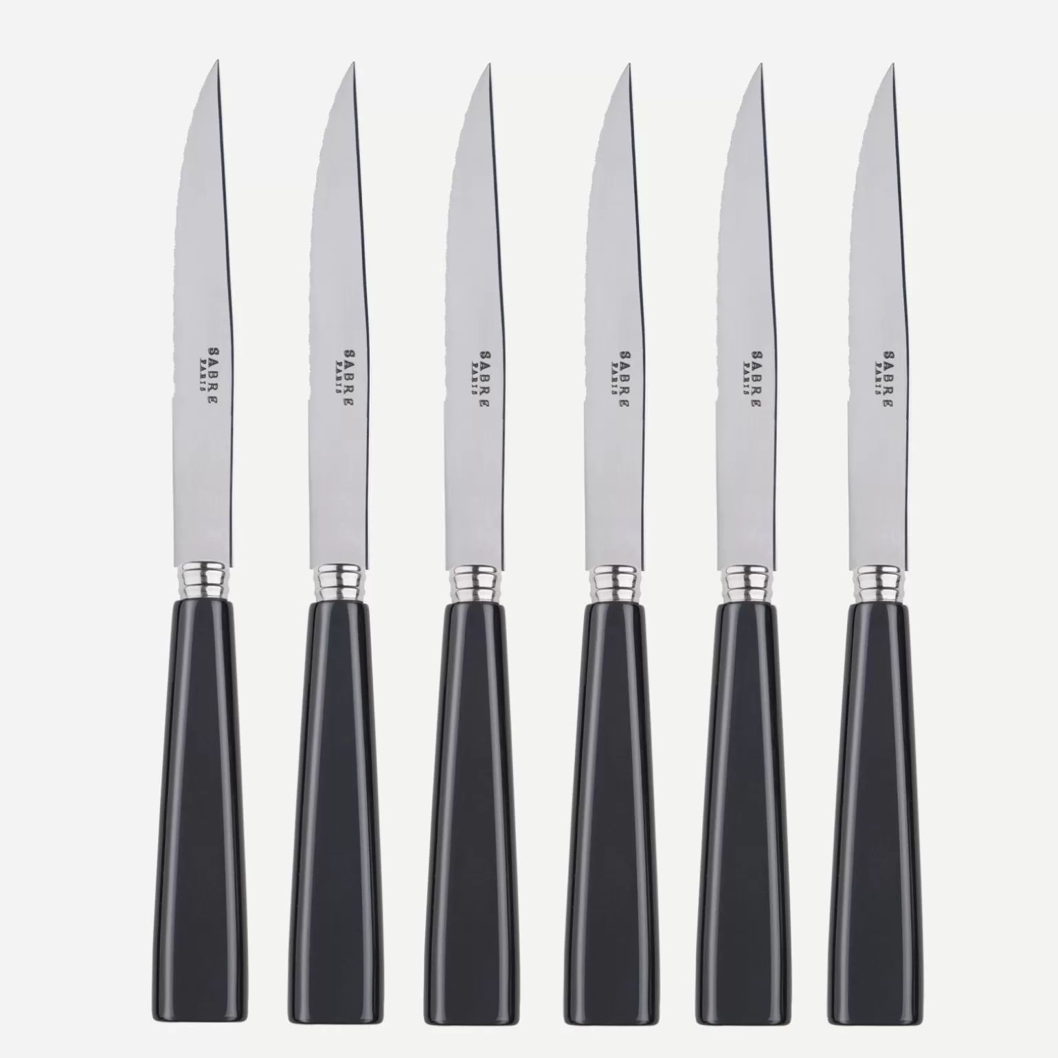 Set De 6 Couteaux À Steak<Sabre Paris Icône, Anthracite