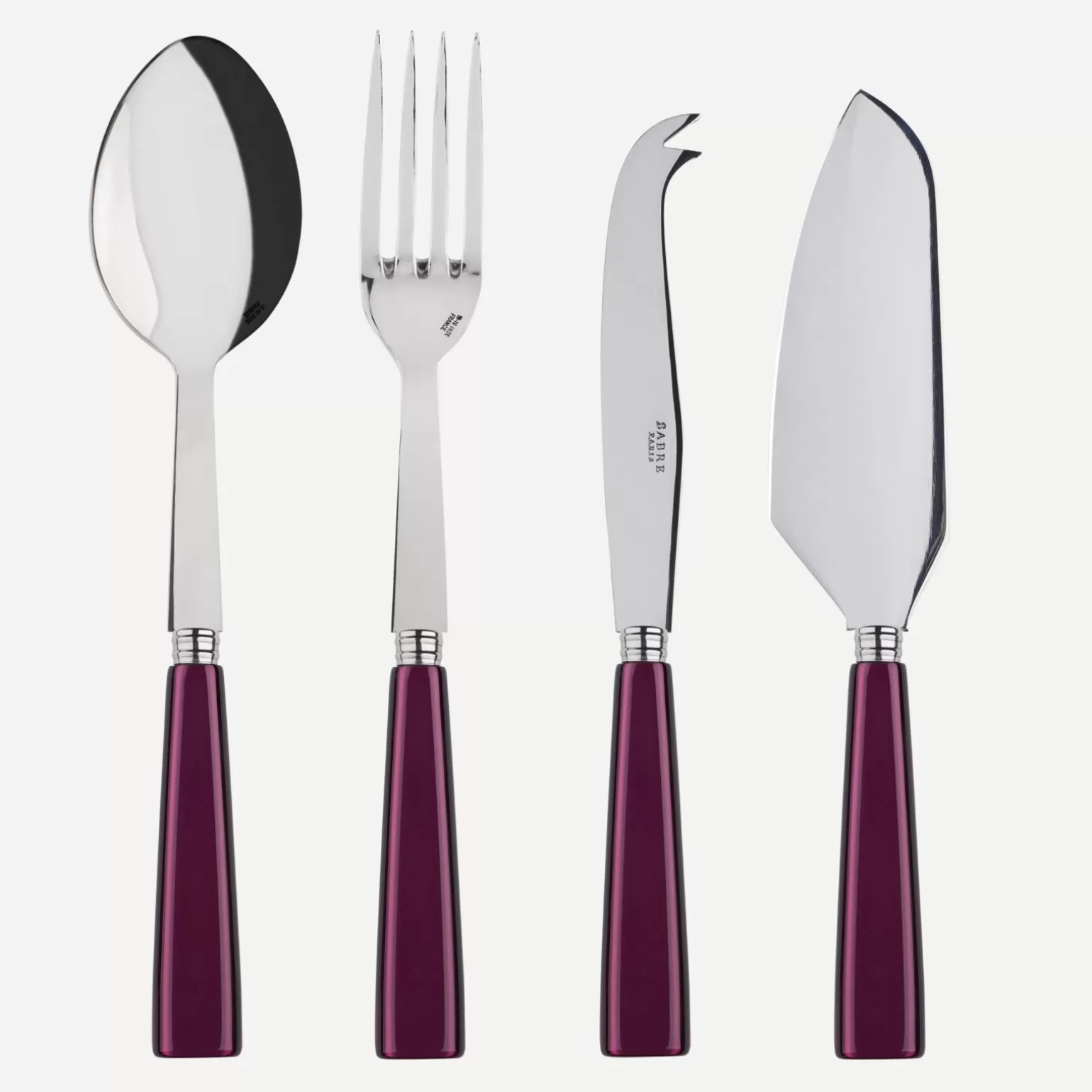 Set Les Essentiels - Ensemble De 4 Couverts De Service<Sabre Paris Icône, Aubergine