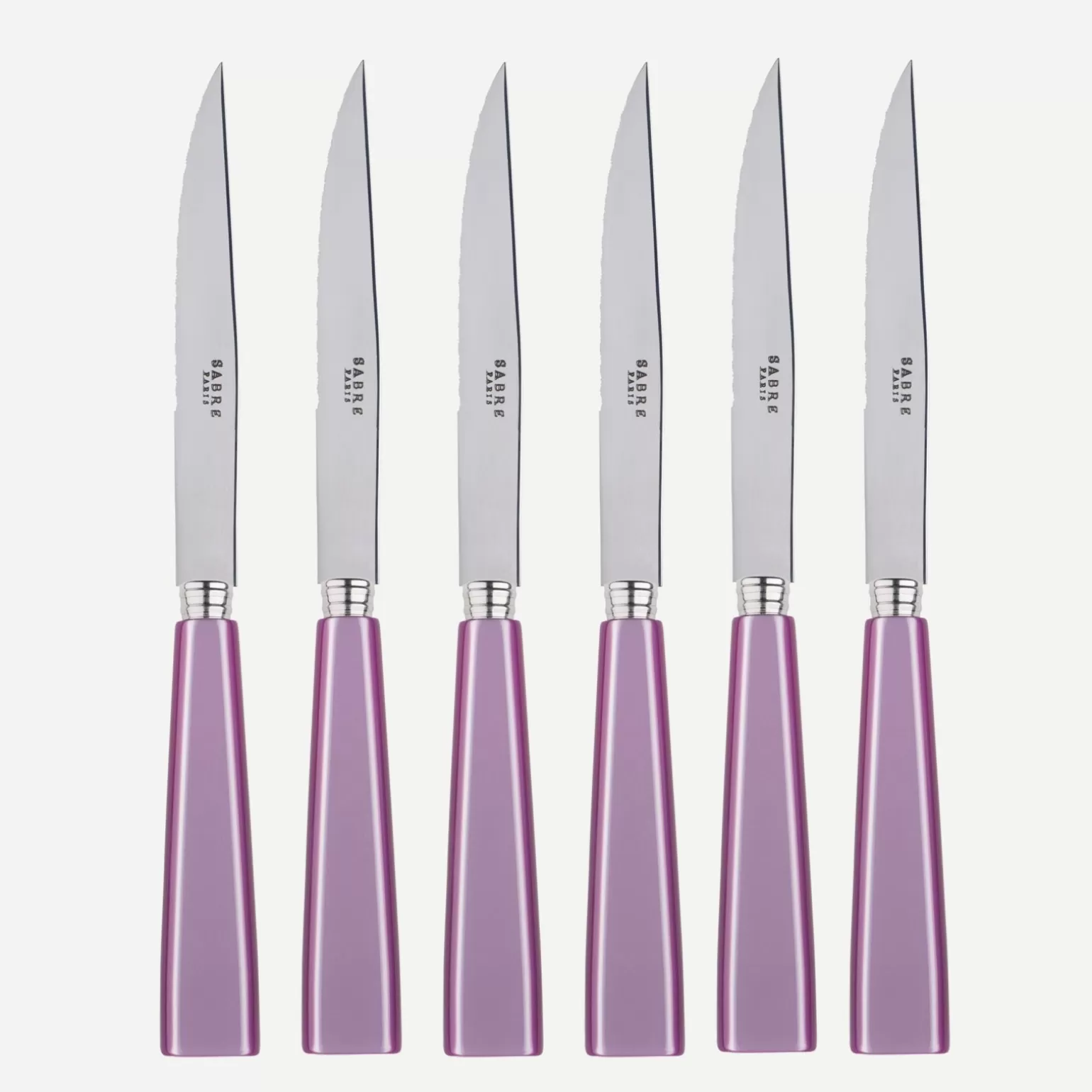 Set De 6 Couteaux À Steak<Sabre Paris Icône, Lilas