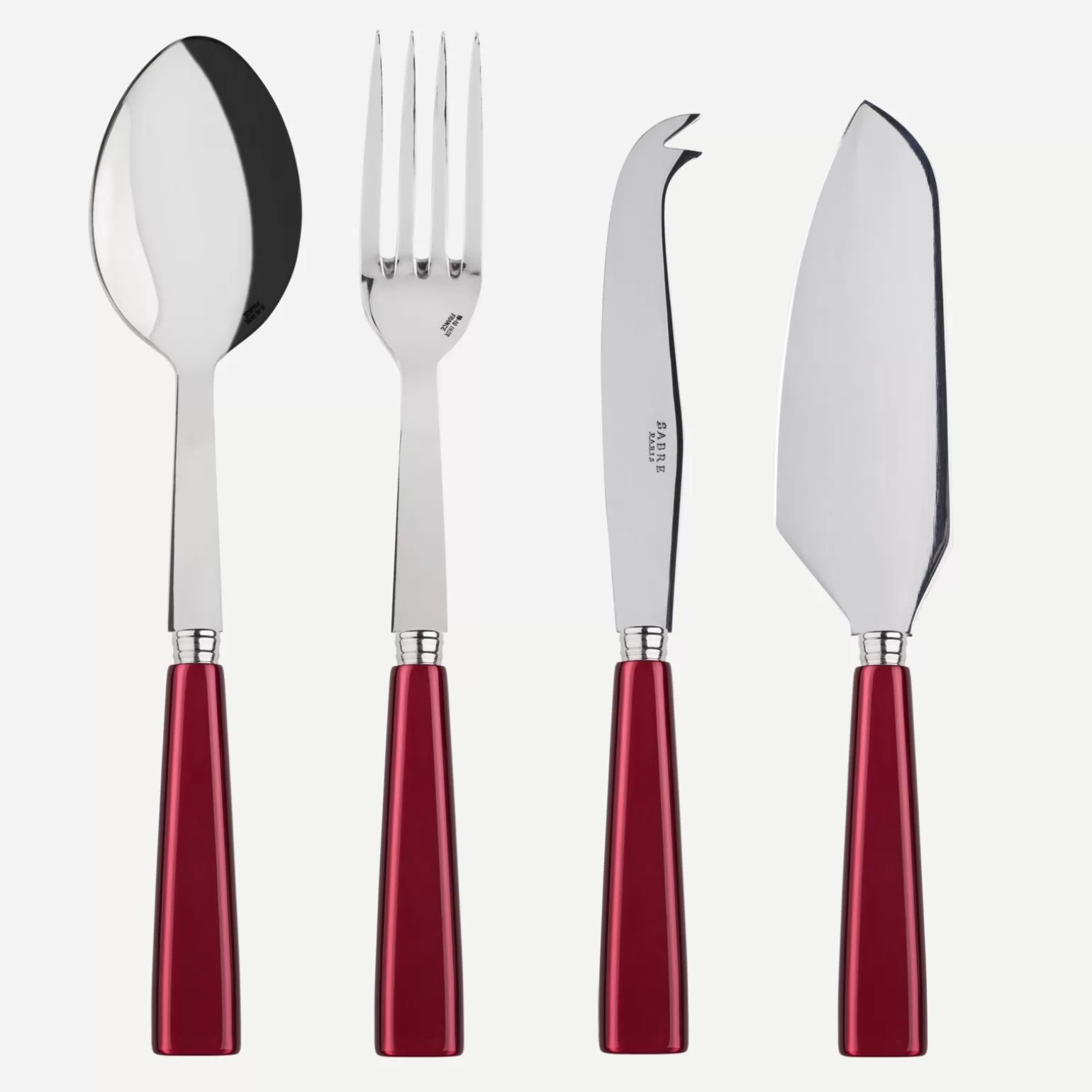 Set Les Essentiels - Ensemble De 4 Couverts De Service<Sabre Paris Icône, Rouge