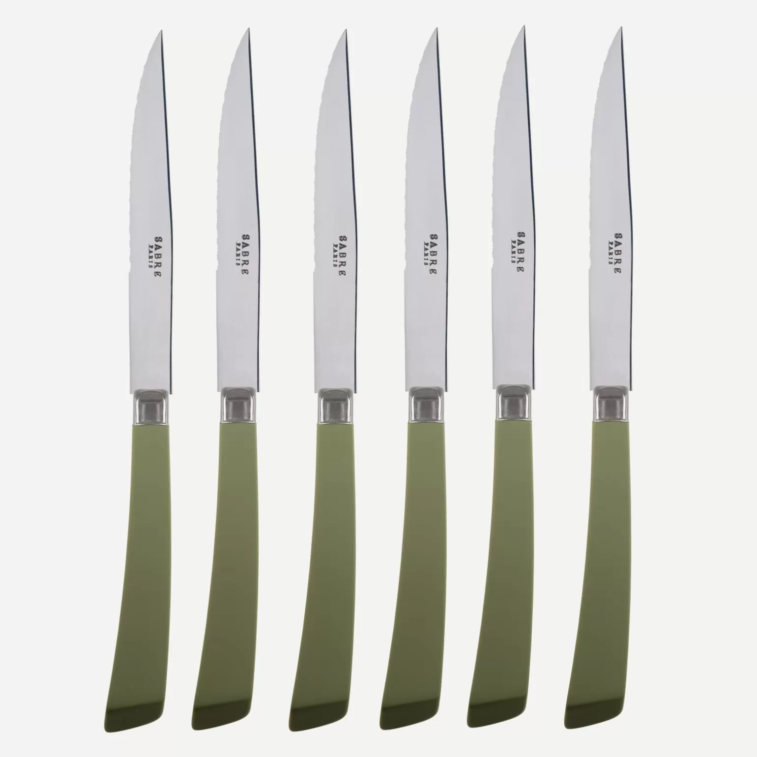 Set De 6 Couteaux À Steak<Sabre Paris Numéro 1, Vert fougère