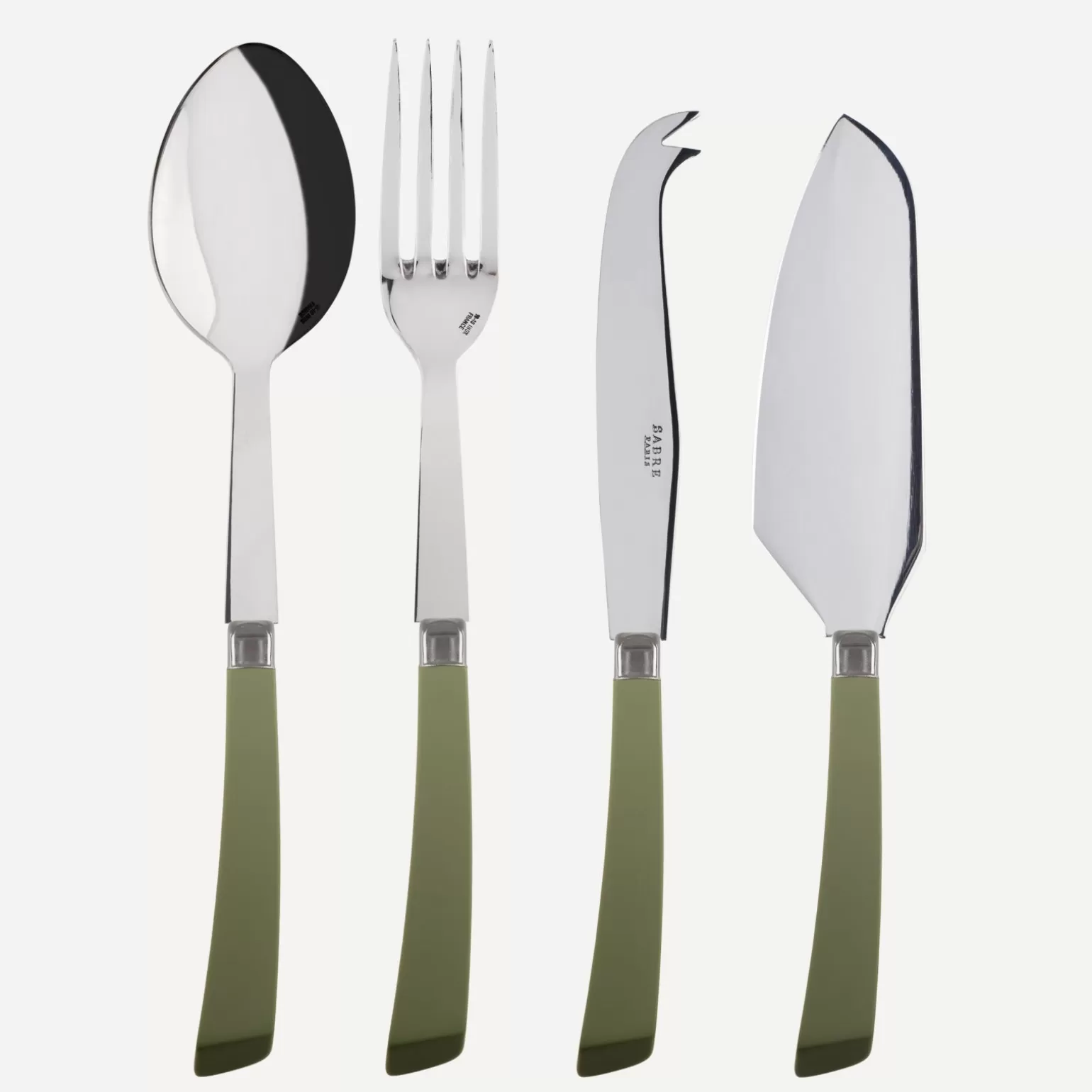 Set Les Essentiels - Ensemble De 4 Couverts De Service<Sabre Paris Numéro 1, Vert fougère